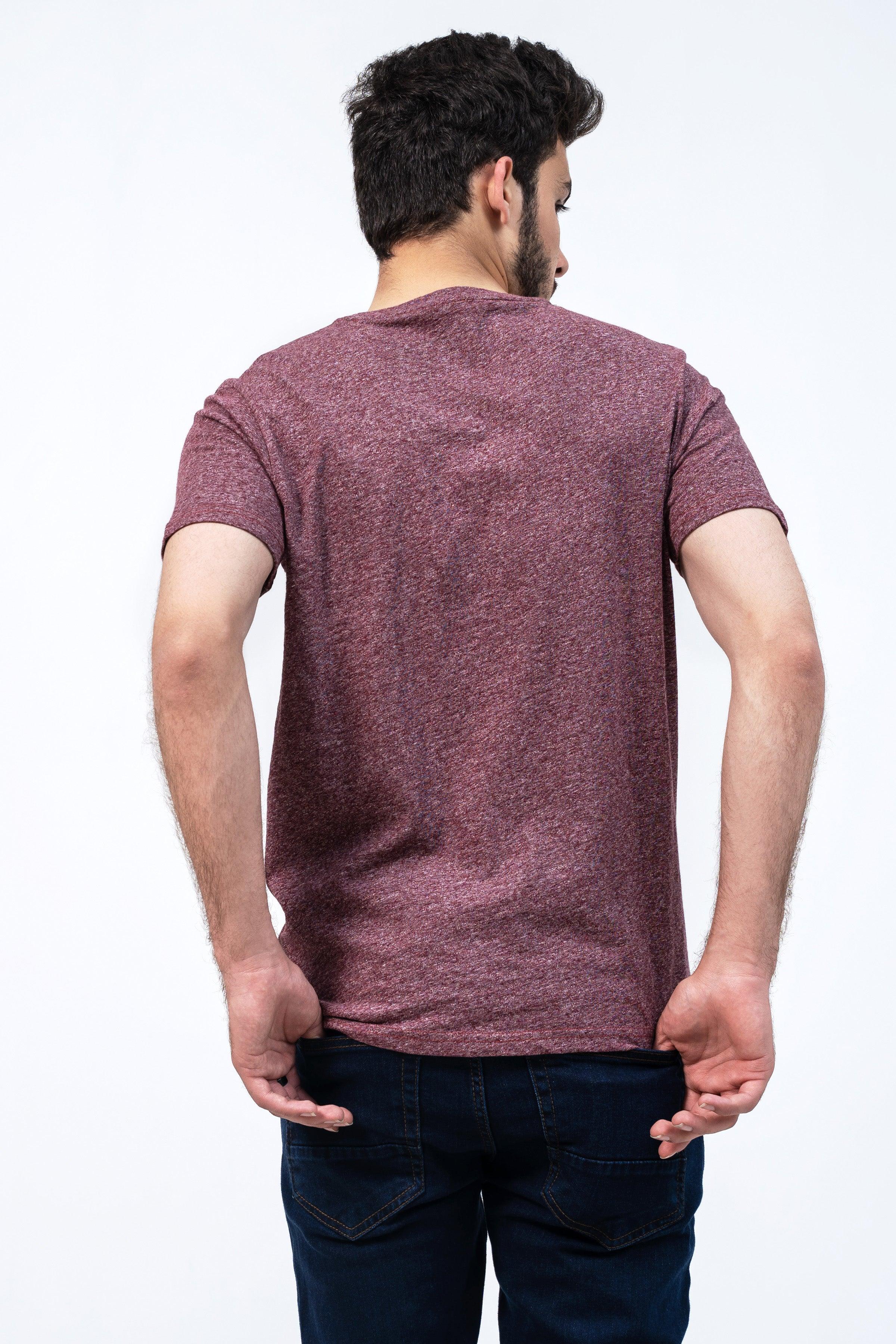 CLASSIC T SHIRT MAROON at Charcoal Clothing