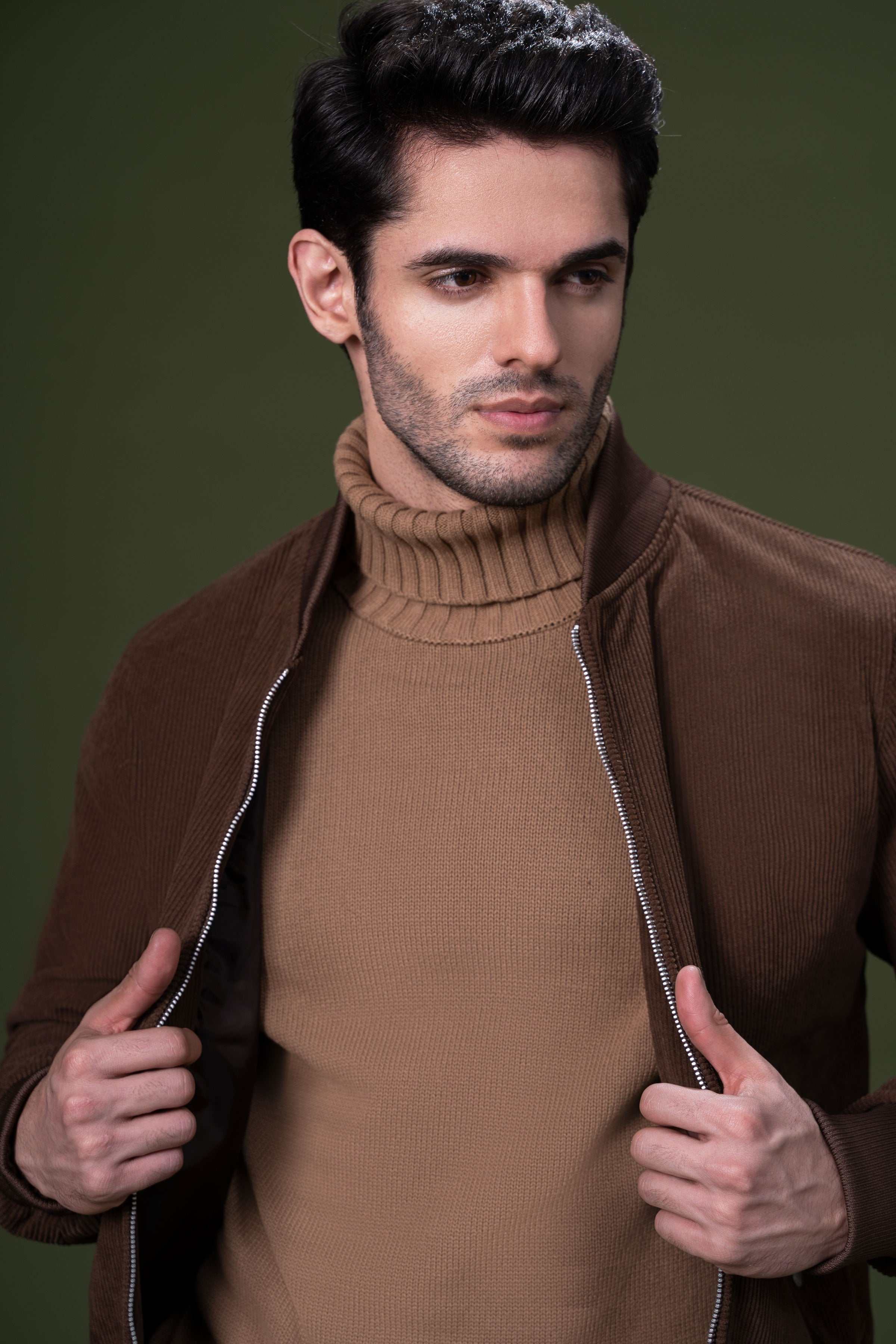 CORDUROY JACKET BROWN at Charcoal Clothing