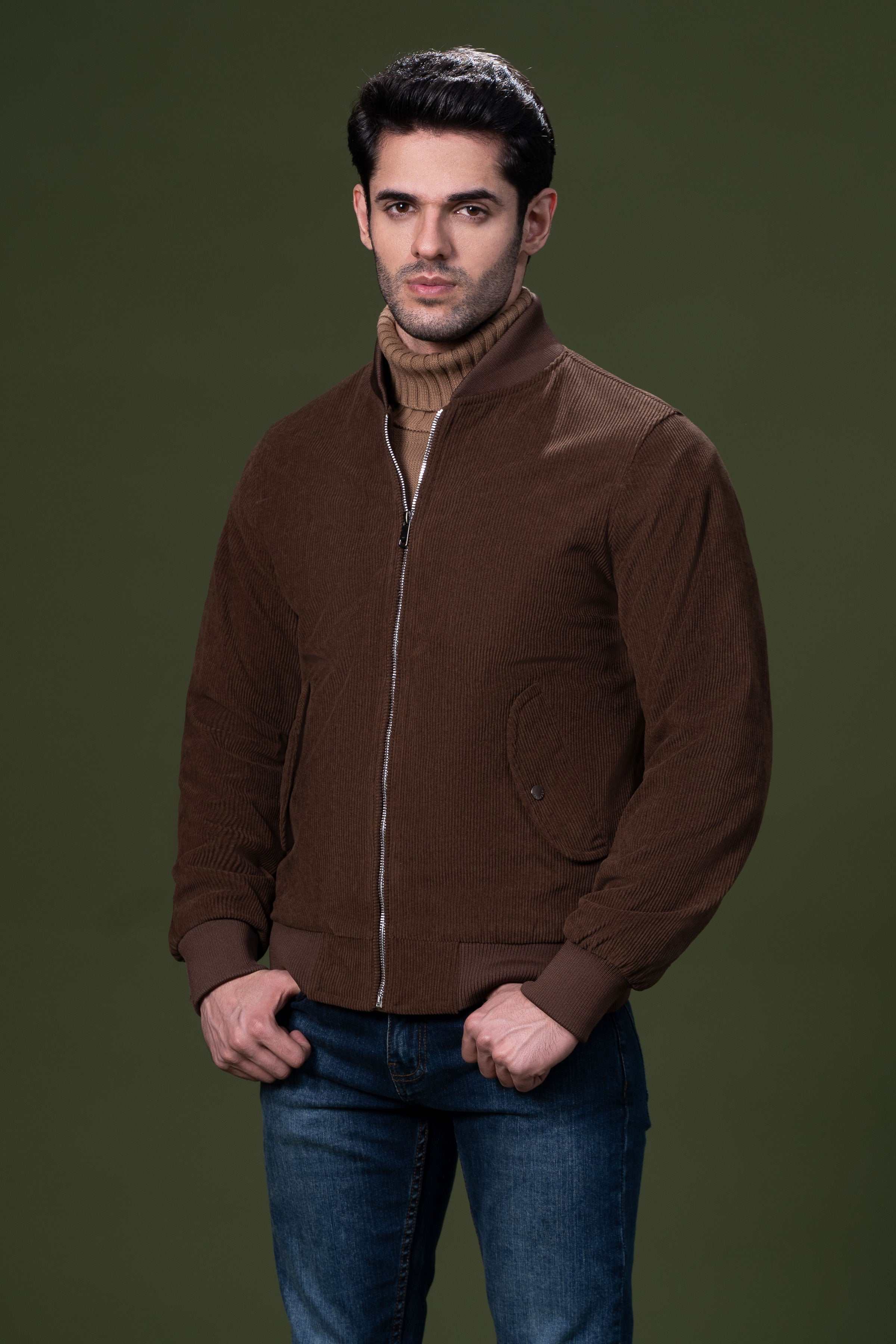 CORDUROY JACKET BROWN at Charcoal Clothing