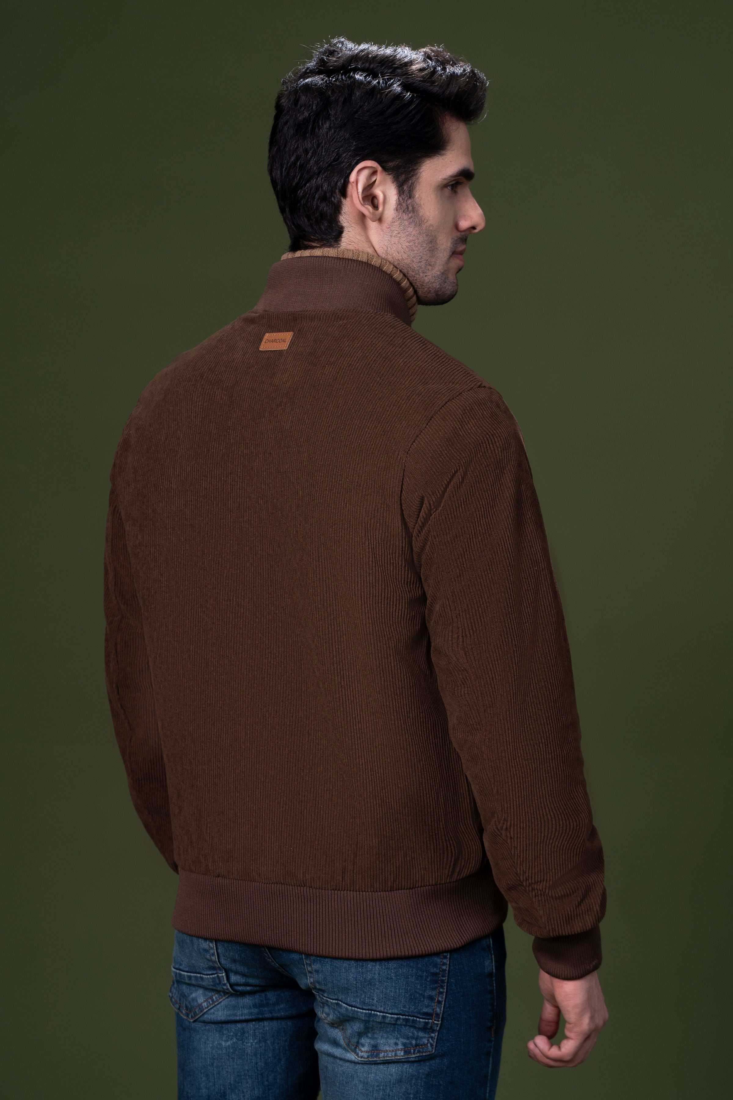 CORDUROY JACKET BROWN at Charcoal Clothing
