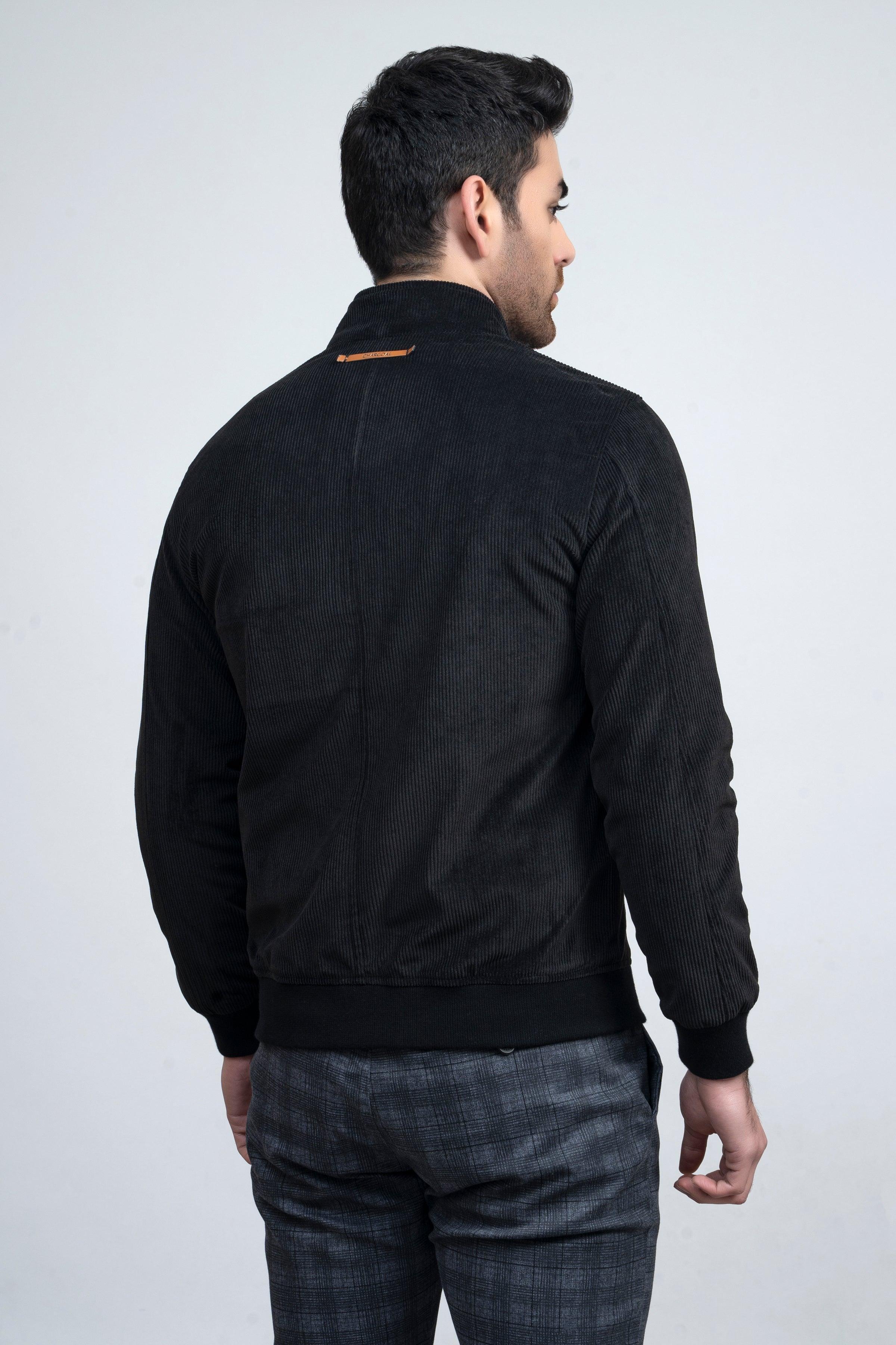 CORDUROY JACKET F/S BLACK at Charcoal Clothing