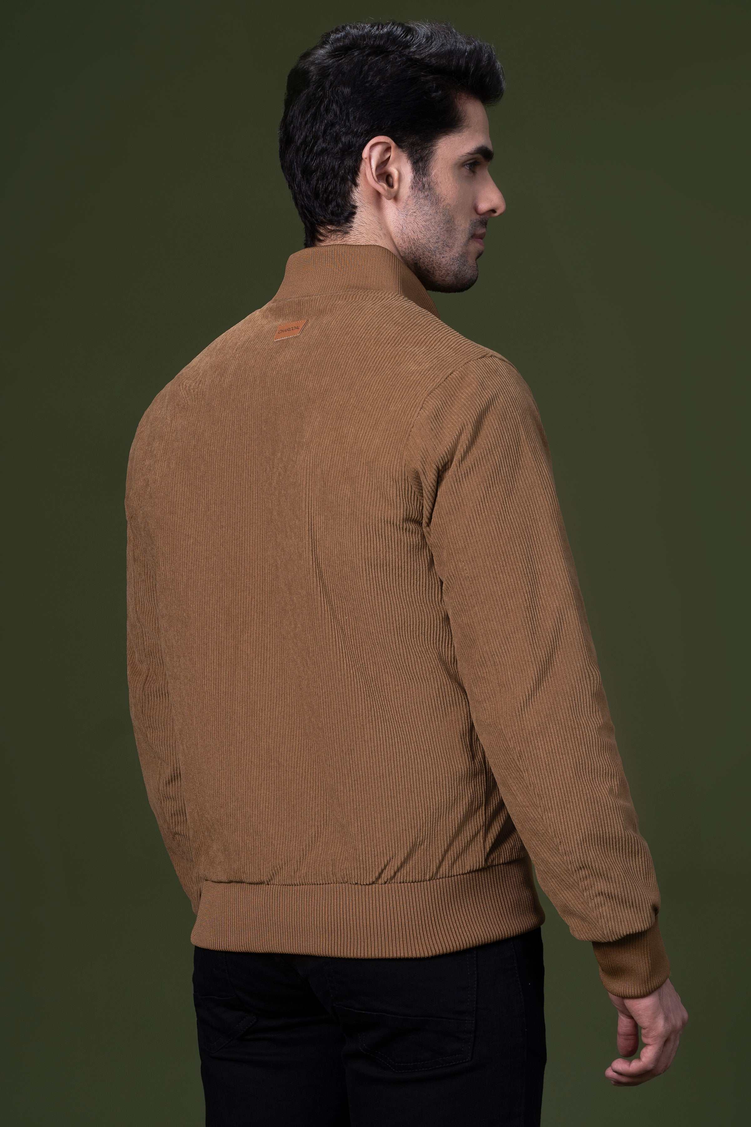 CORDUROY JACKET KHAKI at Charcoal Clothing