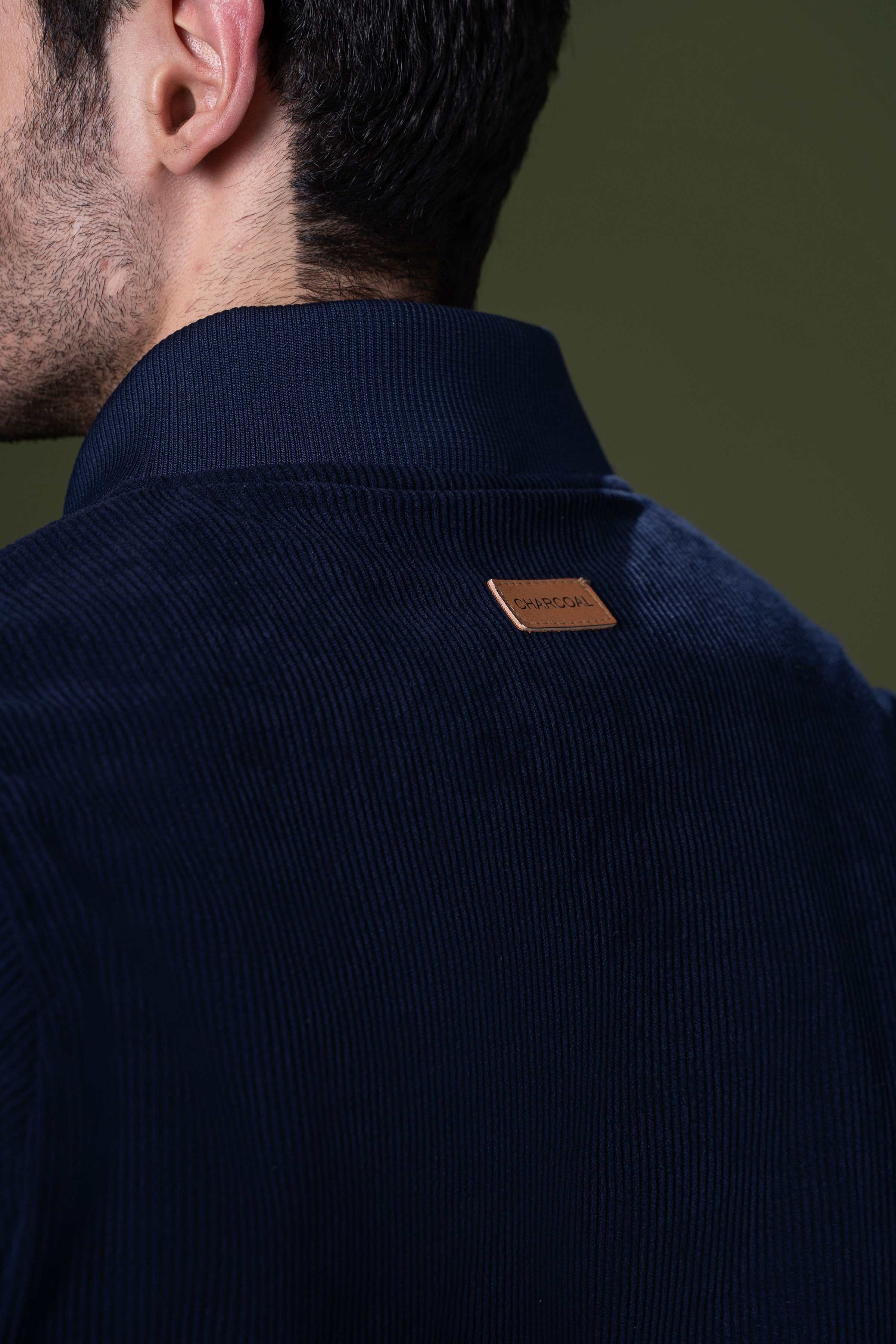 CORDUROY JACKET NAVY at Charcoal Clothing