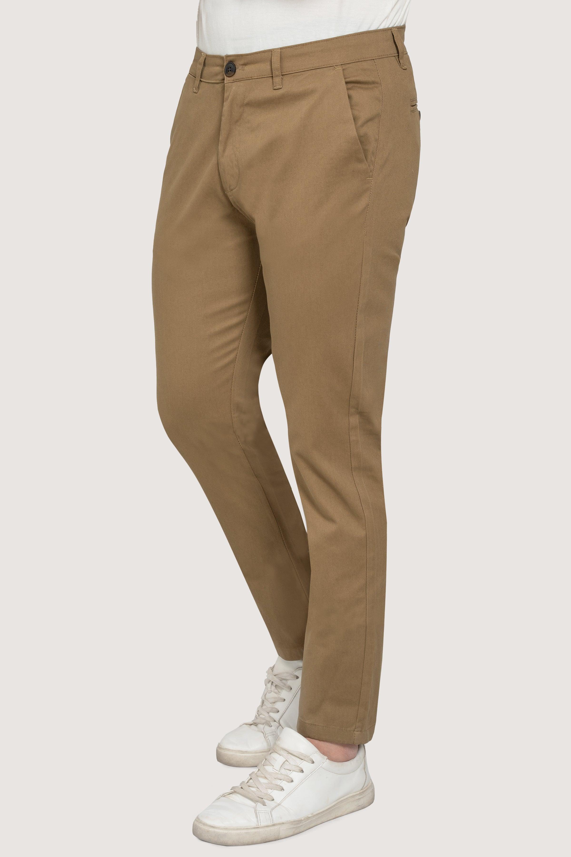 CROSS POCKET CASUAL PANT DARK KHAKI at Charcoal Clothing