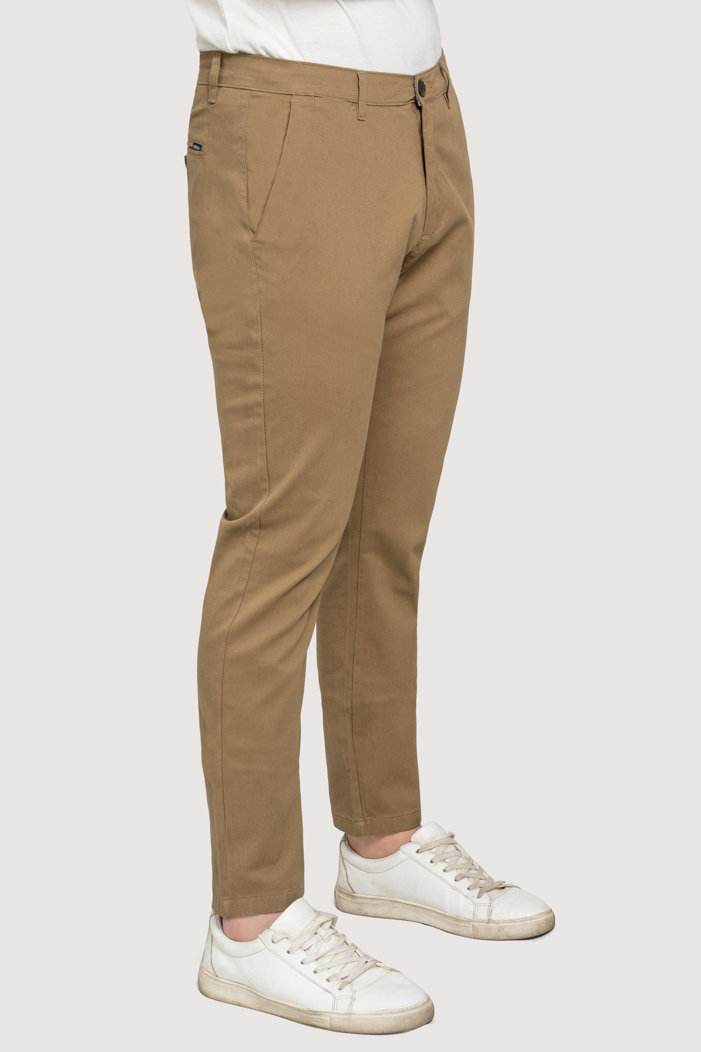 CROSS POCKET CASUAL PANT DARK KHAKI at Charcoal Clothing