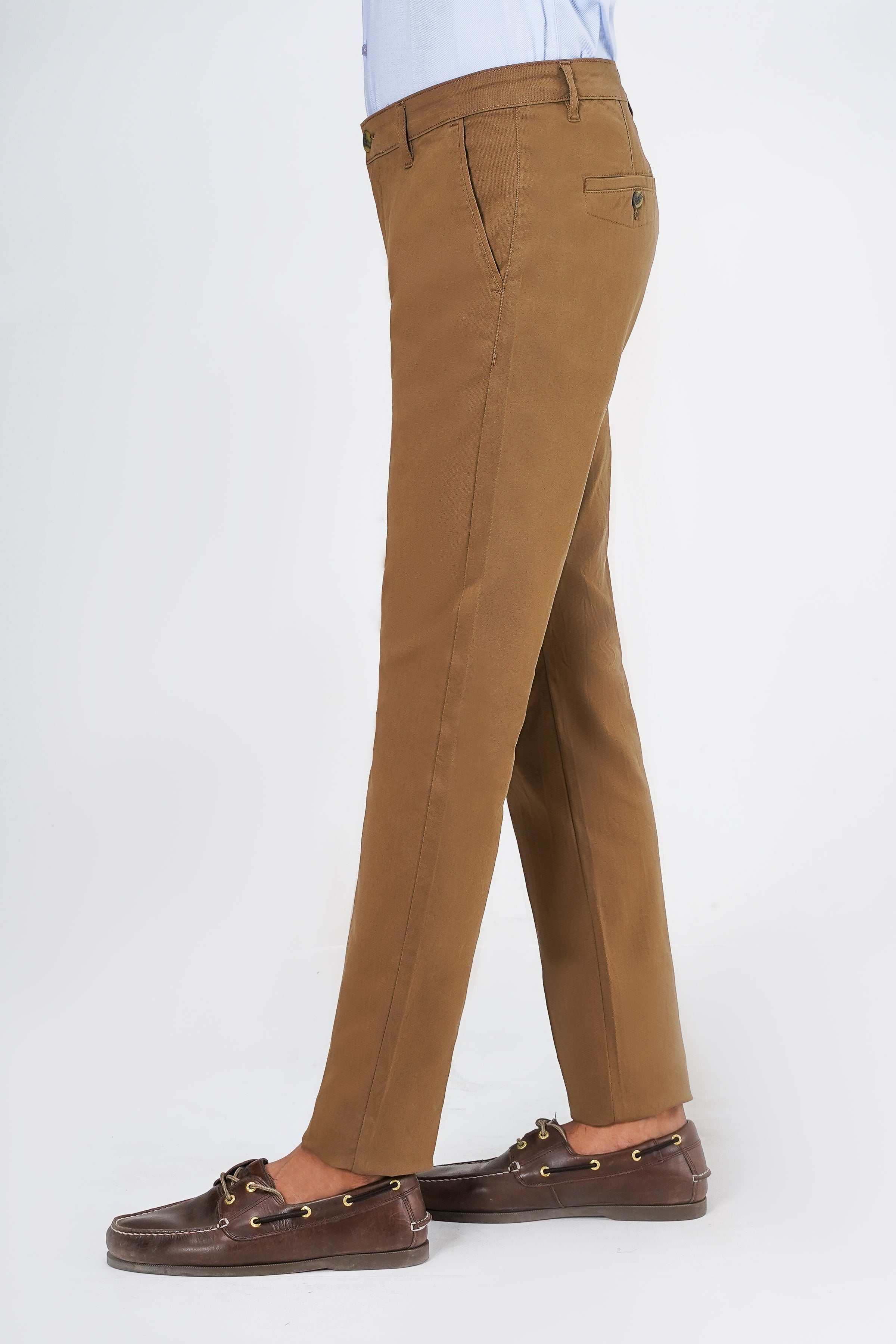 CROSS POCKET CASUAL PANT DARK KHAKI at Charcoal Clothing