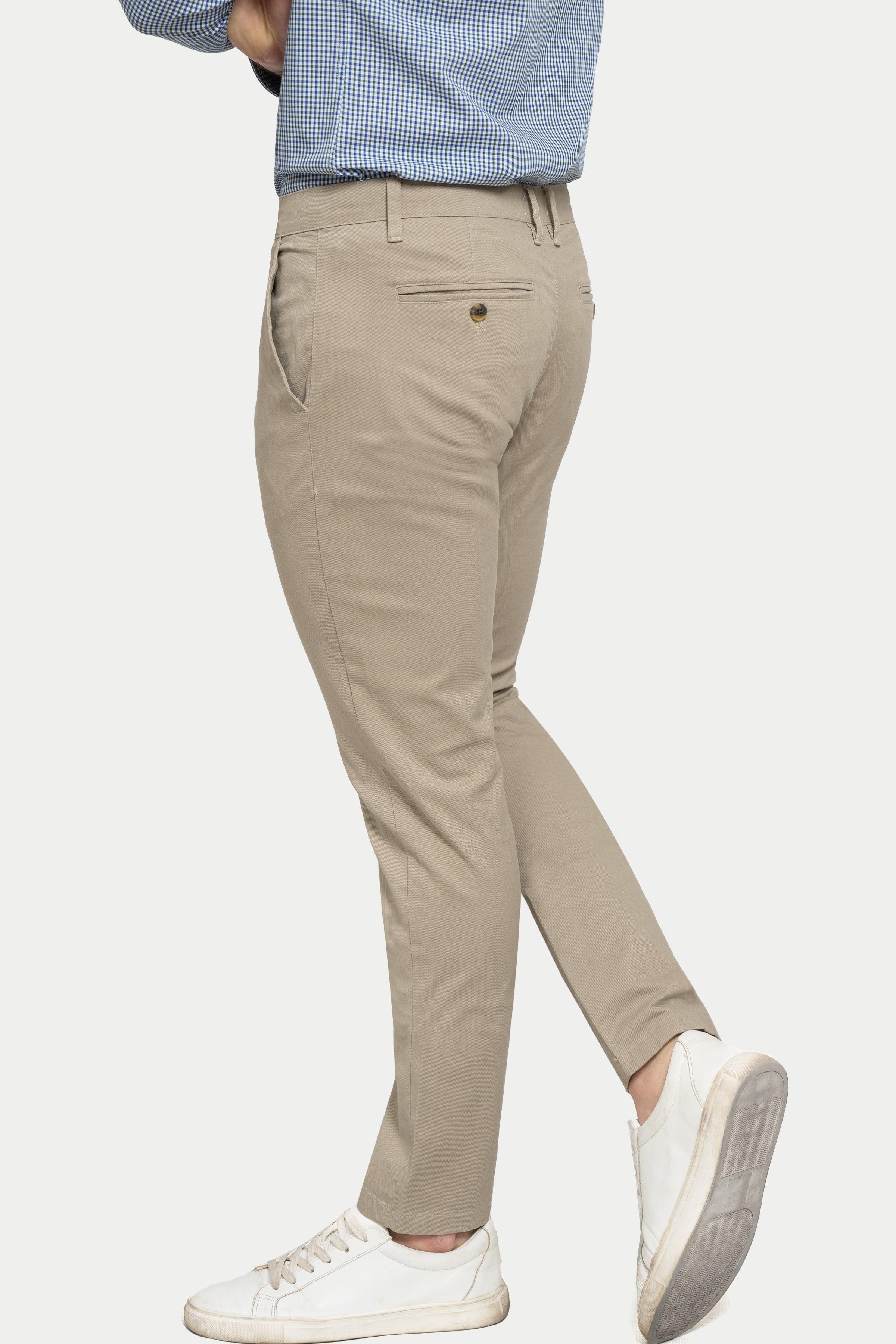 CROSS POCKET CASUAL PANT STONE at Charcoal Clothing