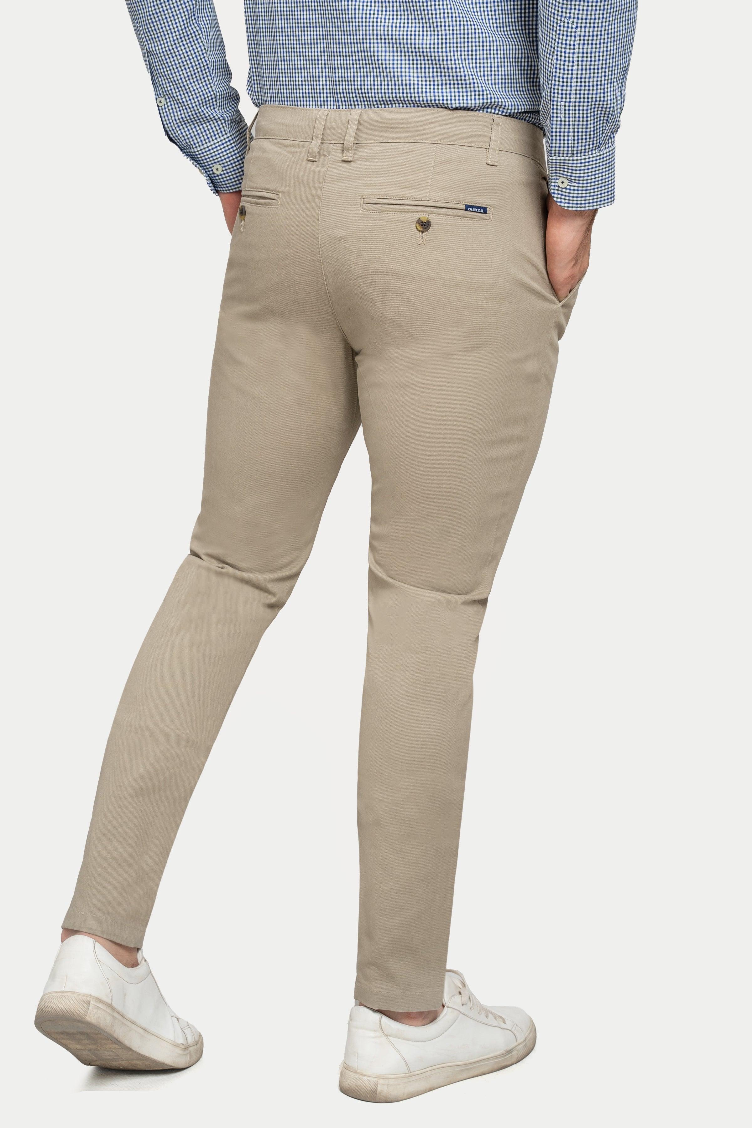 CROSS POCKET CASUAL PANT STONE at Charcoal Clothing