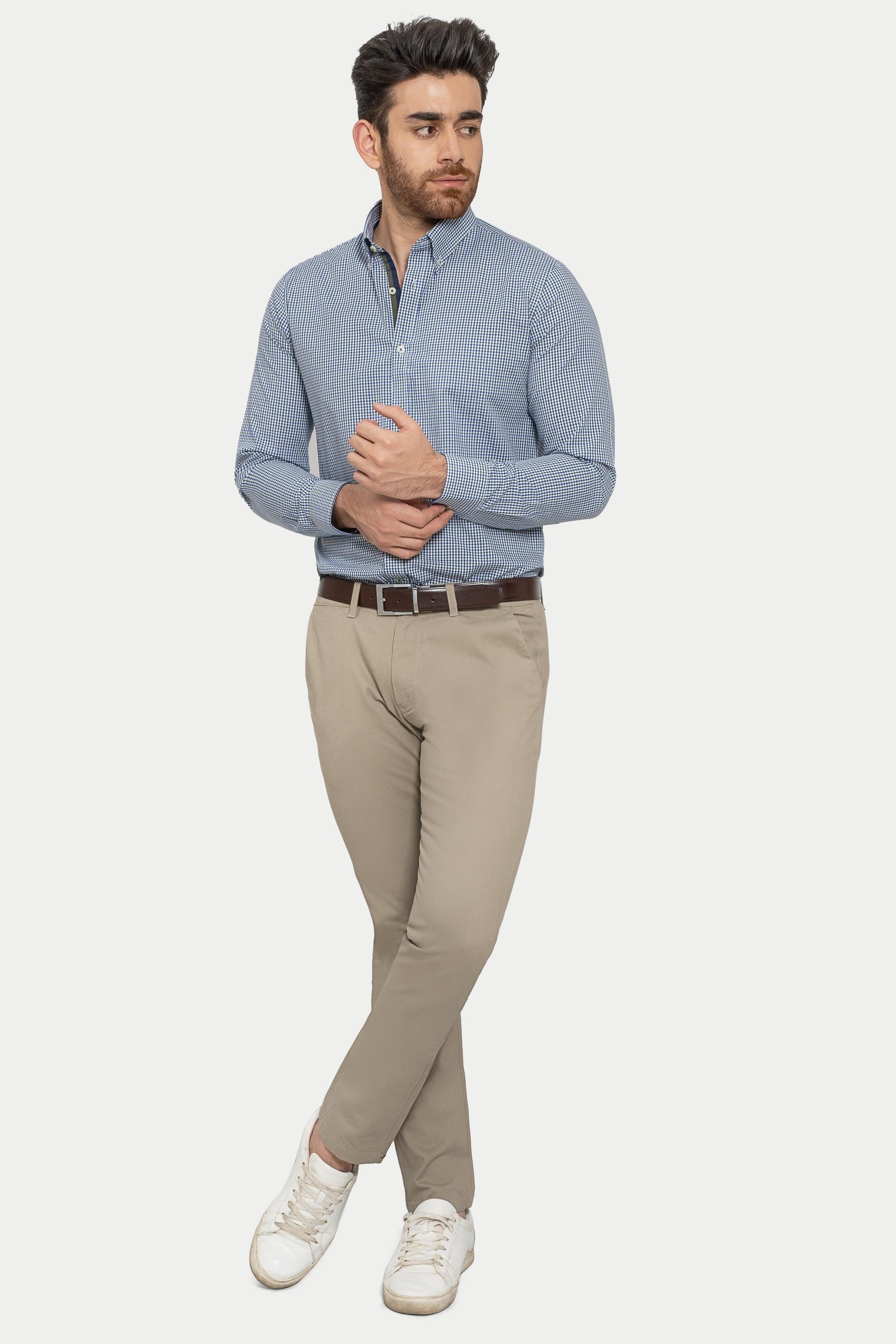 CROSS POCKET CASUAL PANT STONE at Charcoal Clothing