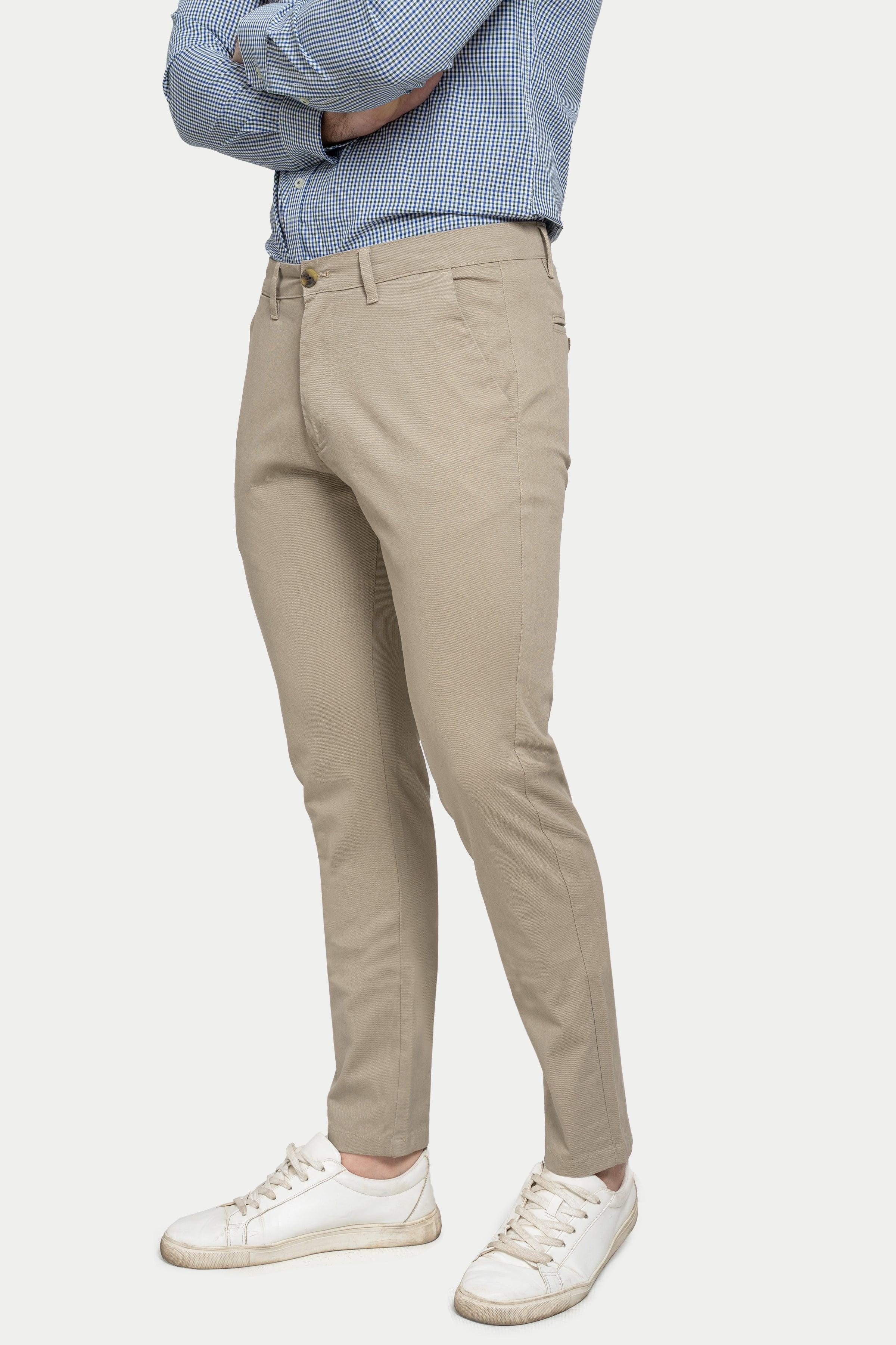 CROSS POCKET CASUAL PANT STONE at Charcoal Clothing