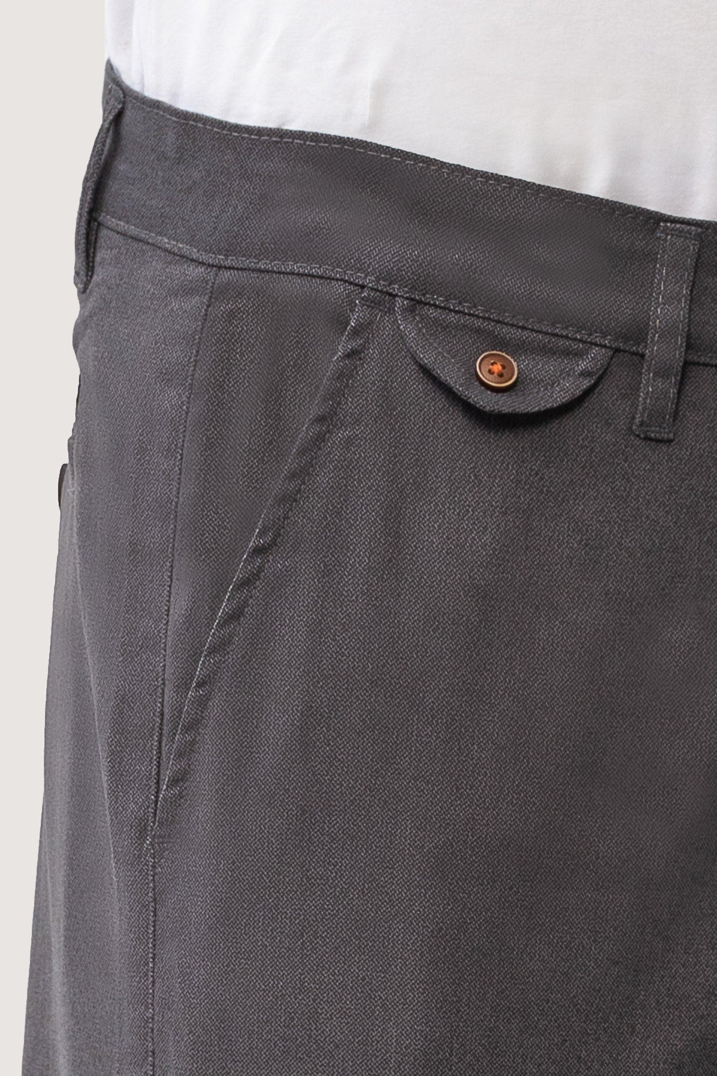 CROSS POCKET PRINTED PANT CHARCOAL at Charcoal Clothing