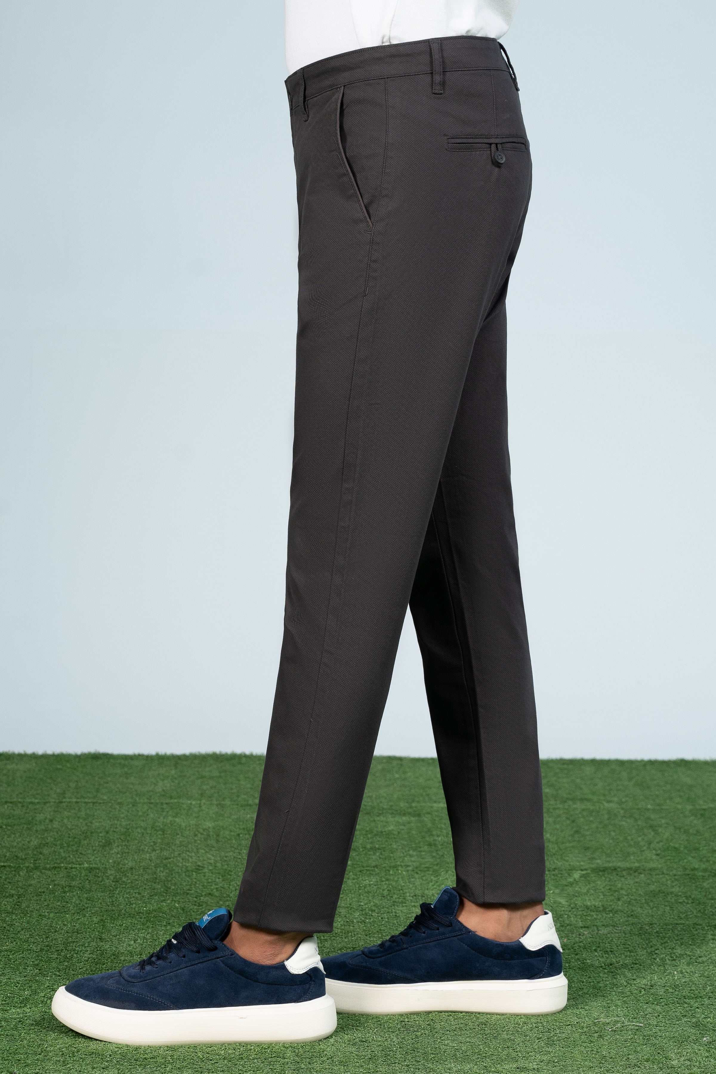 CROSS POCKET PRINTED PANT CHARCOAL at Charcoal Clothing