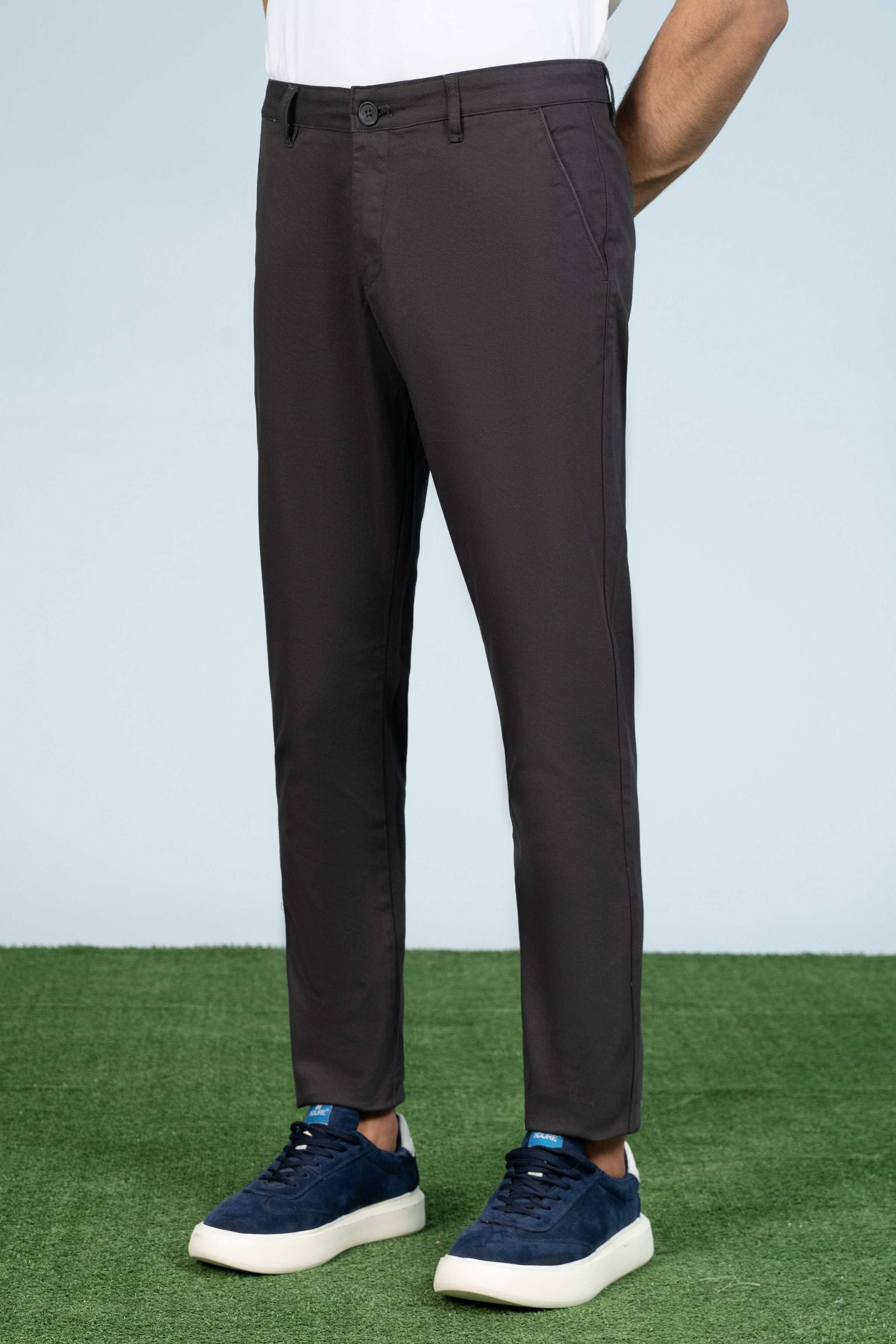 CROSS POCKET PRINTED PANT CHARCOAL at Charcoal Clothing