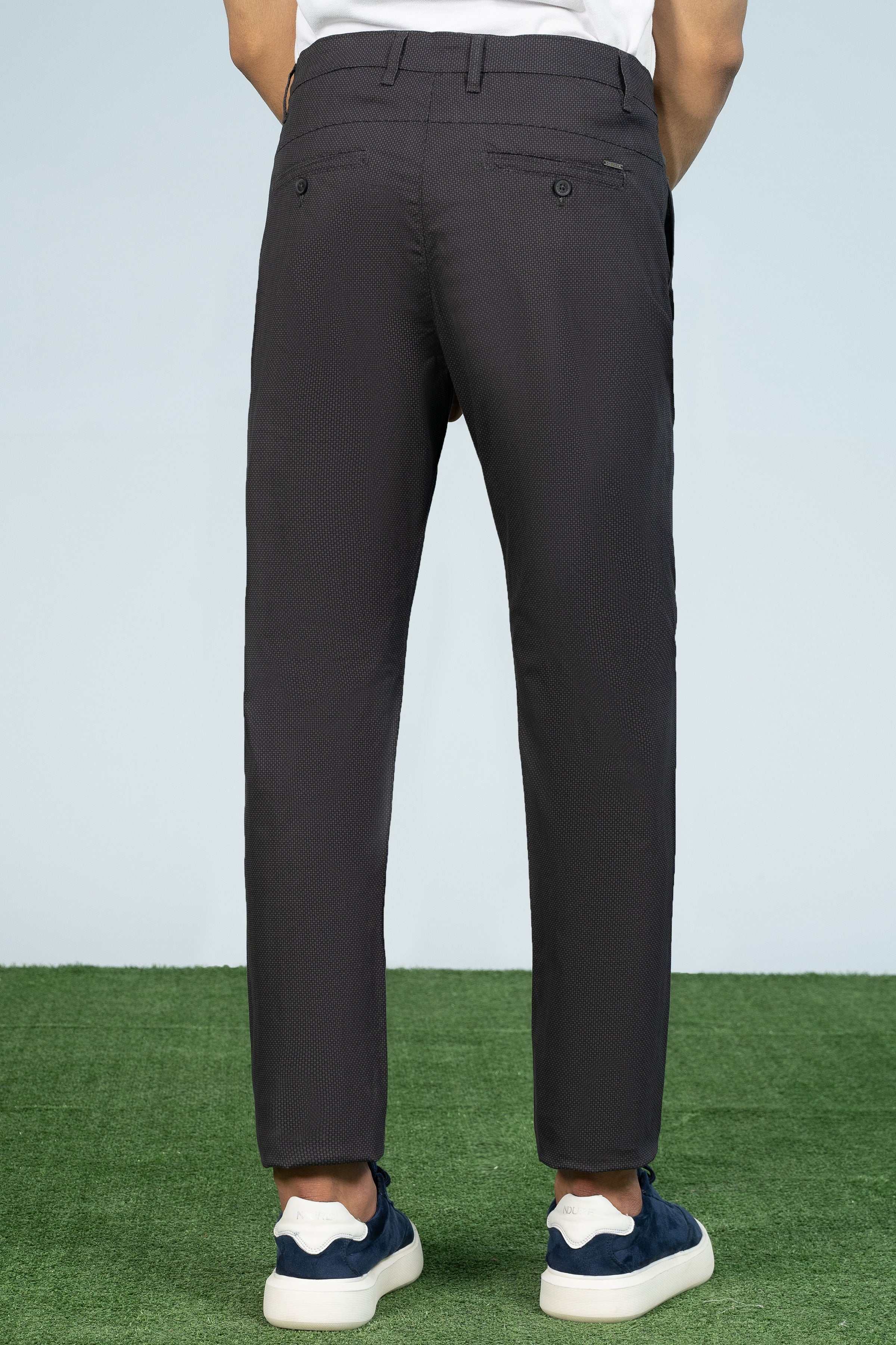 CROSS POCKET PRINTED PANT CHARCOAL at Charcoal Clothing