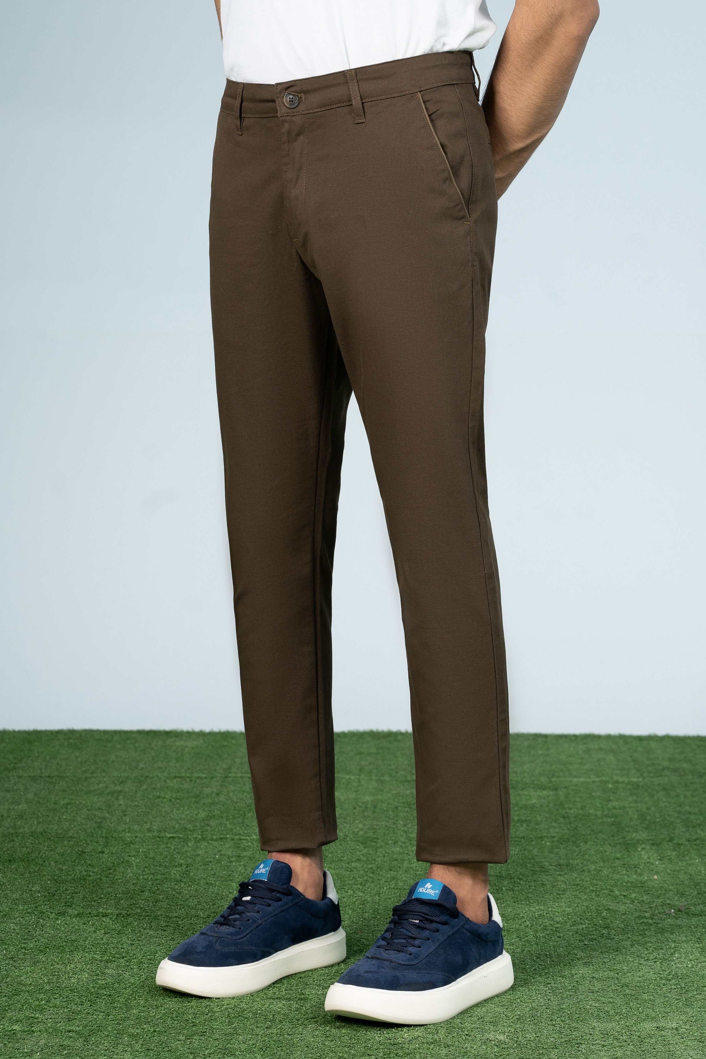 CROSS POCKET PRINTED PANT DARK OLIVE at Charcoal Clothing