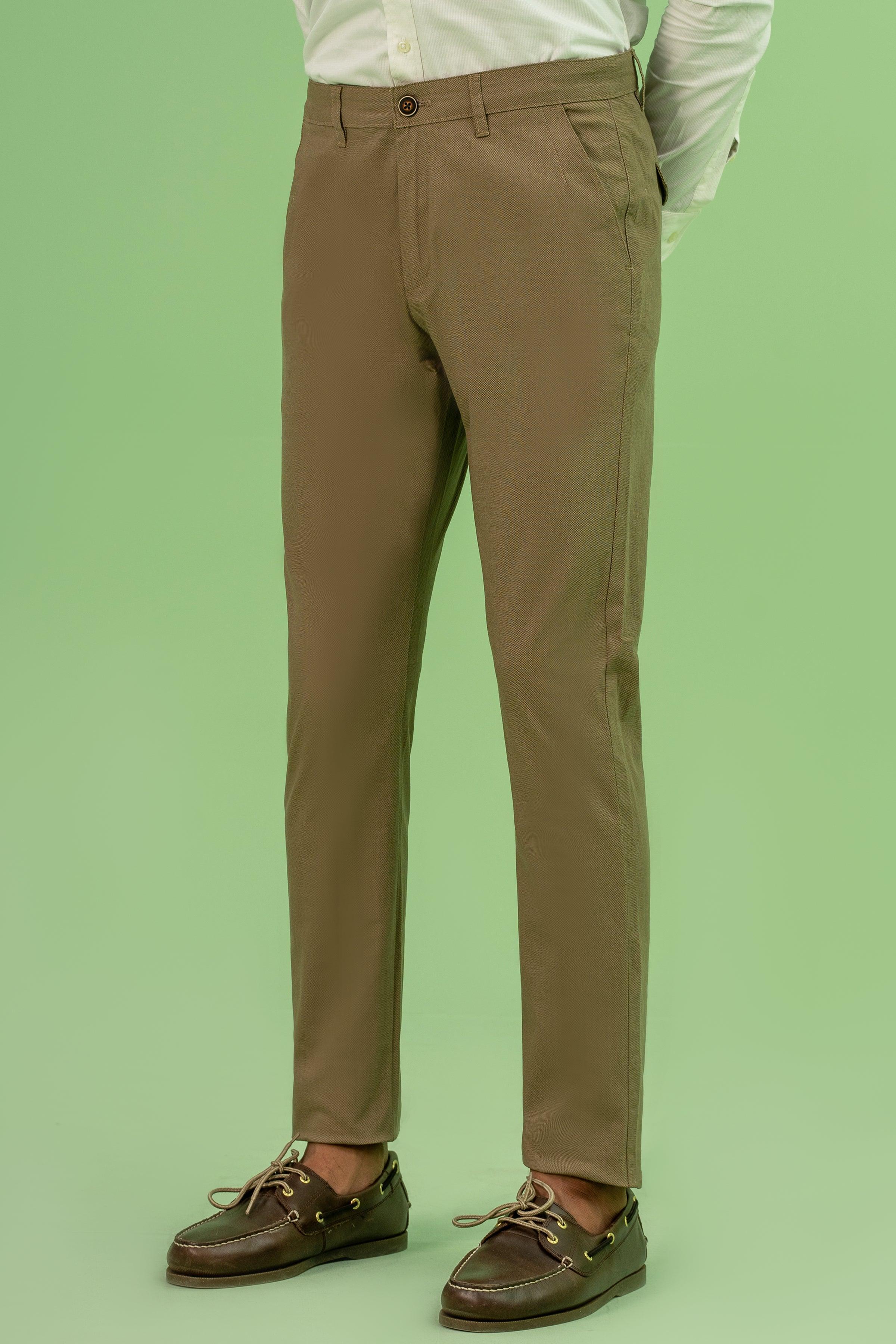 CROSS POCKET PRINTED PANT KHAKI at Charcoal Clothing