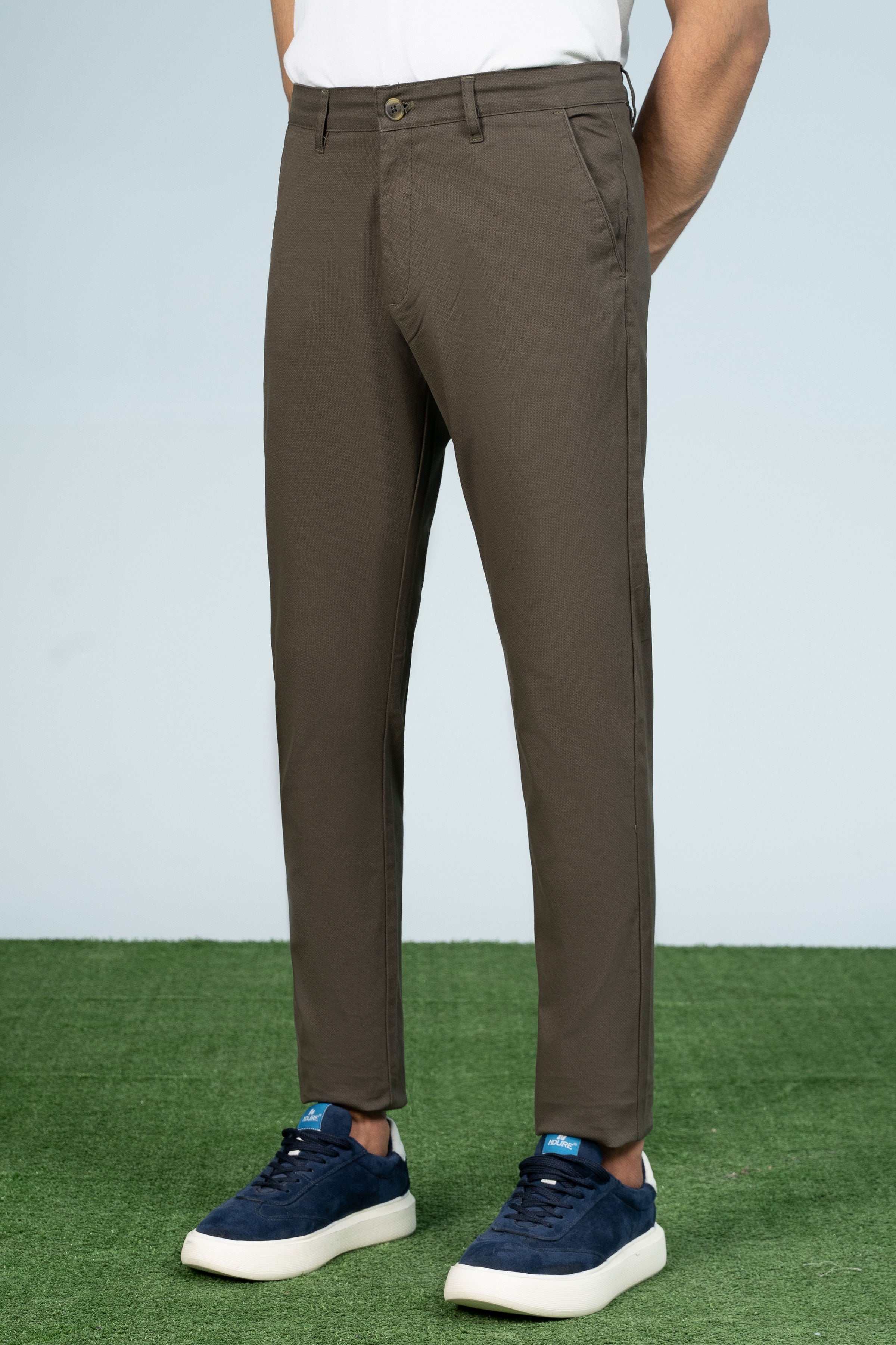 CROSS POCKET PRINTED PANT OLIVE at Charcoal Clothing