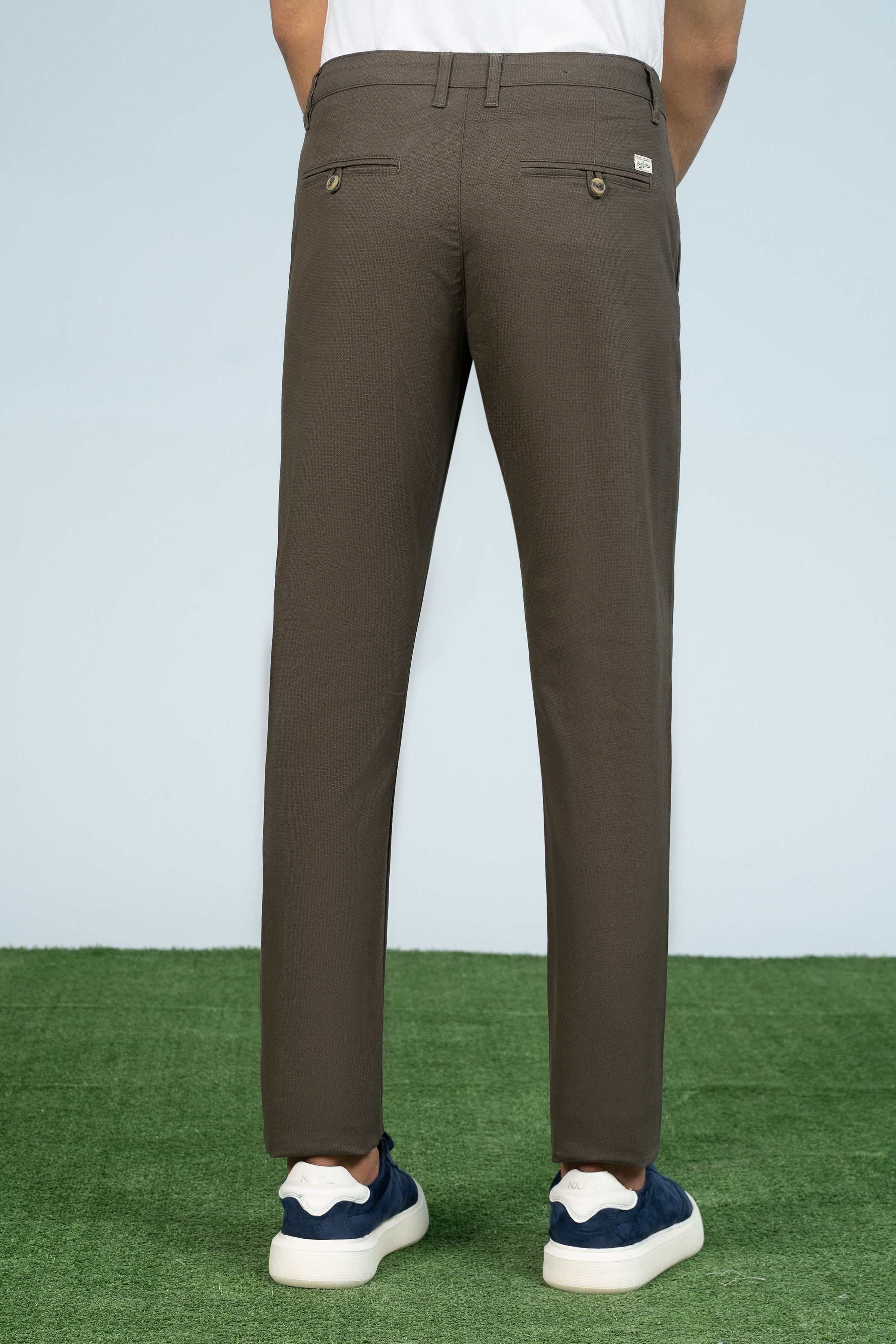CROSS POCKET PRINTED PANT OLIVE at Charcoal Clothing