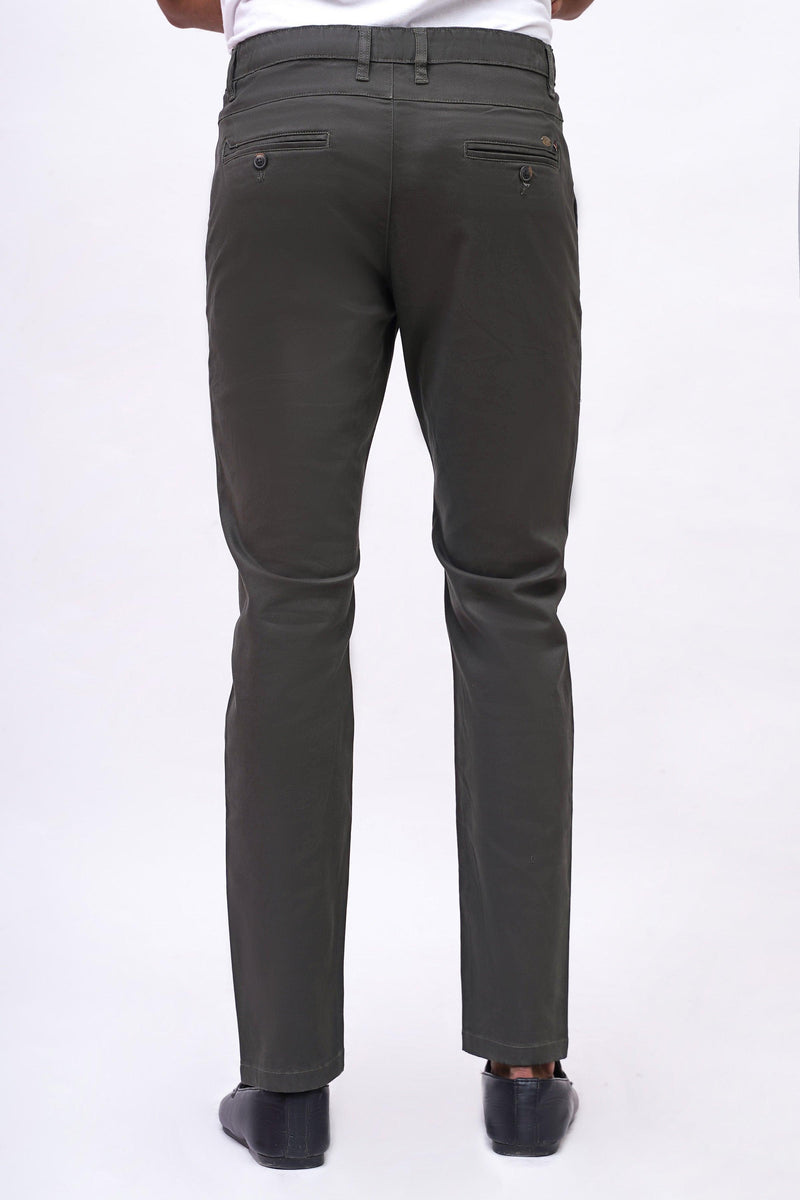 CROSS POCKET SATIN PANT OLIVE Charcoal Clothing