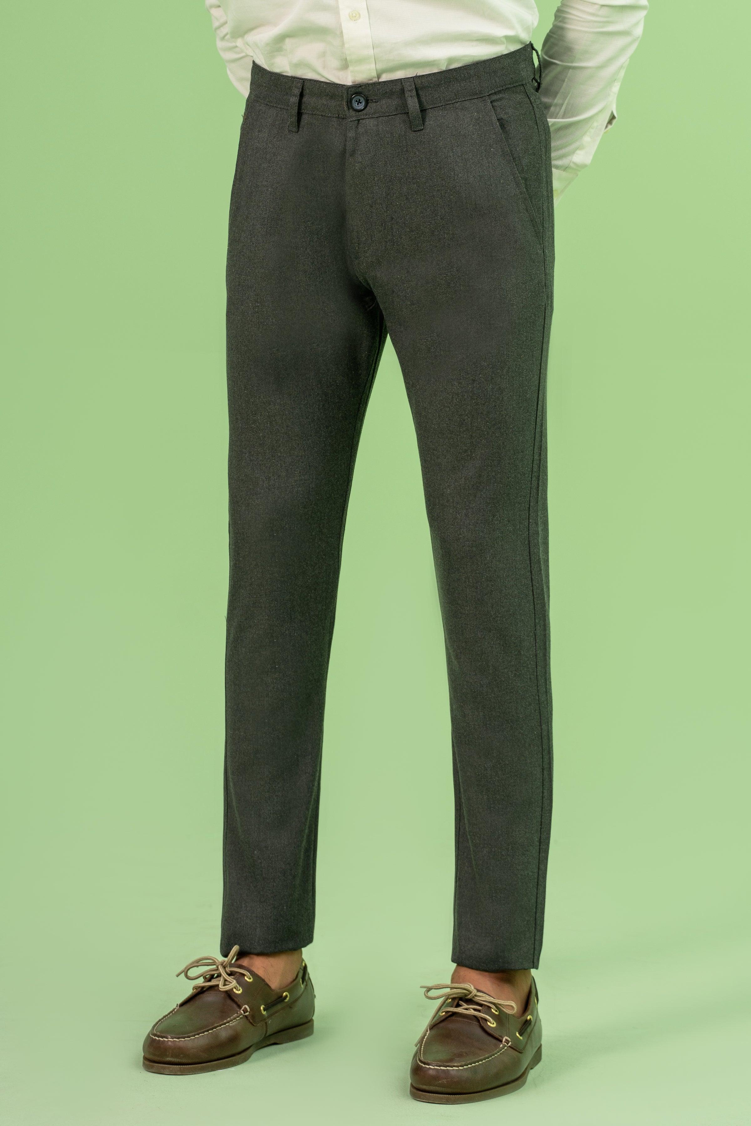 CROSS POCKET SELF TEXTURED PANT DARK GREY at Charcoal Clothing