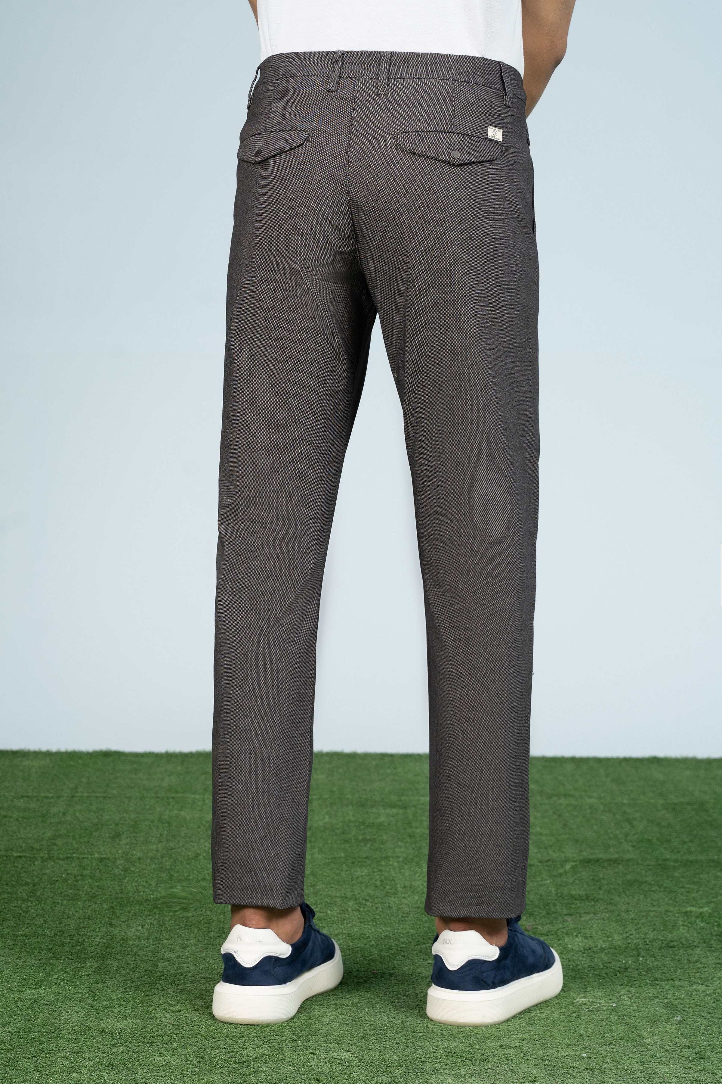 CROSS POCKET TEXTURED PANT CHARCOAL at Charcoal Clothing