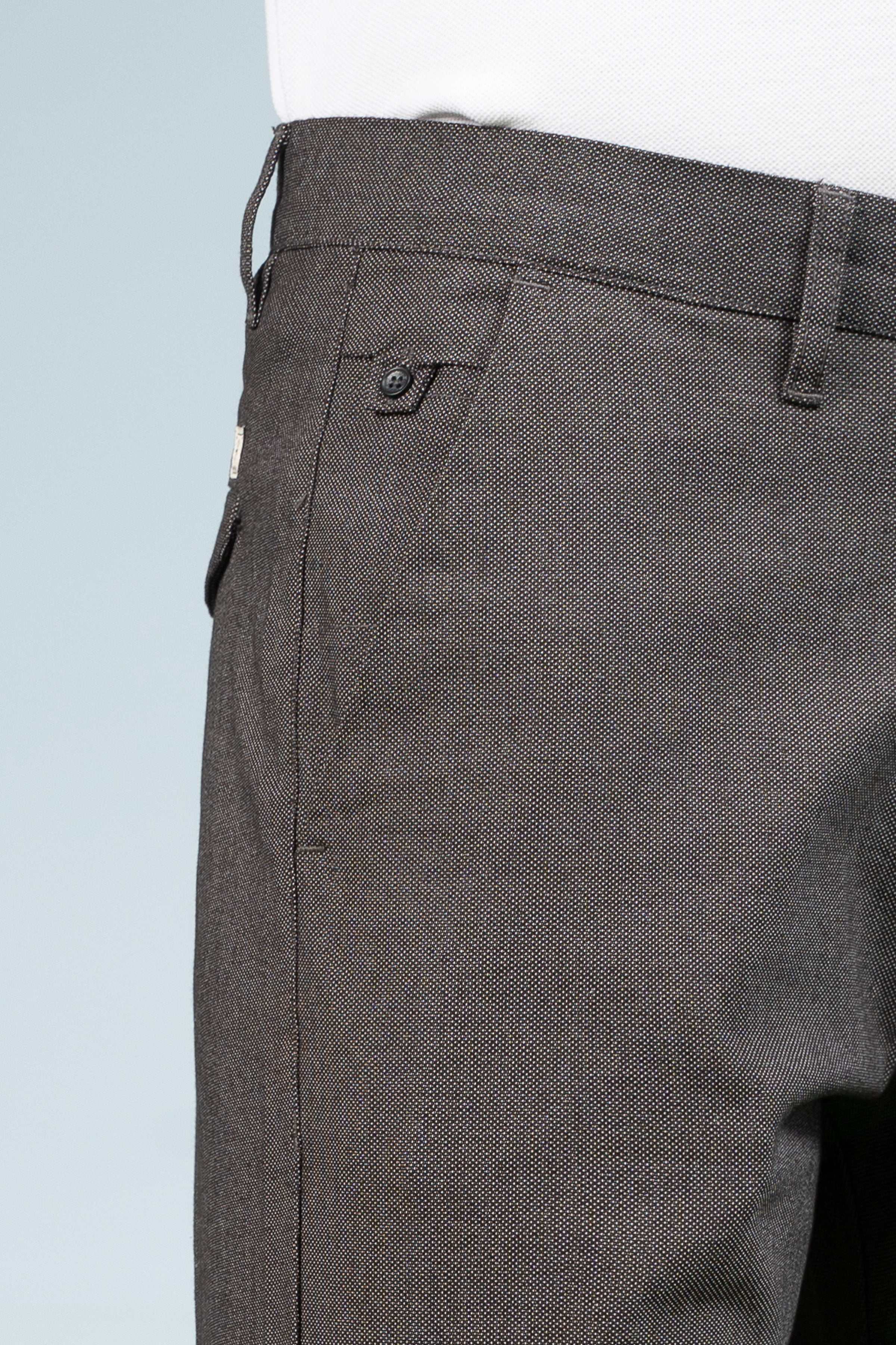 CROSS POCKET TEXTURED PANT CHARCOAL at Charcoal Clothing