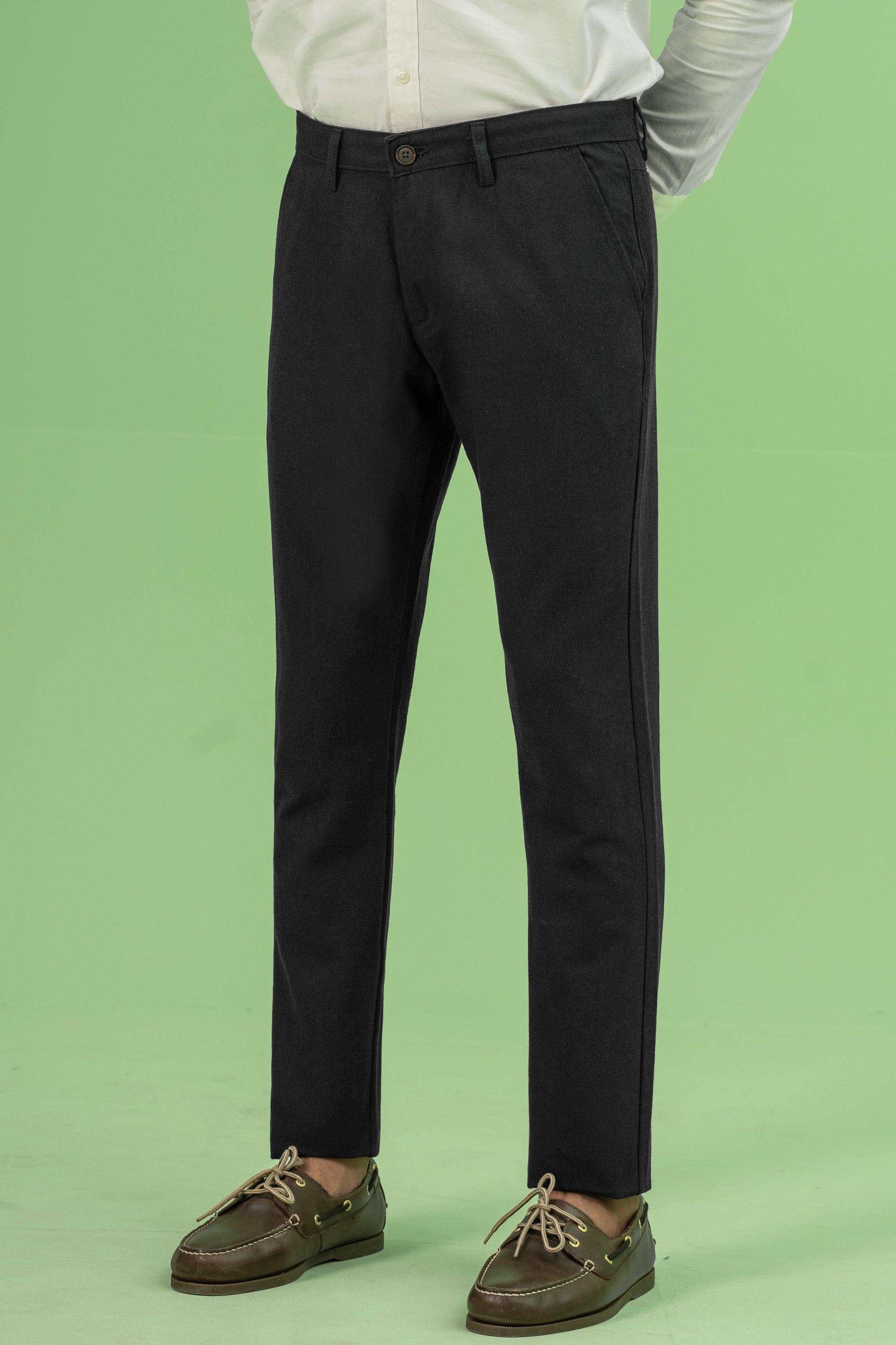CROSS POCKET TEXTURED PANT NAVY at Charcoal Clothing
