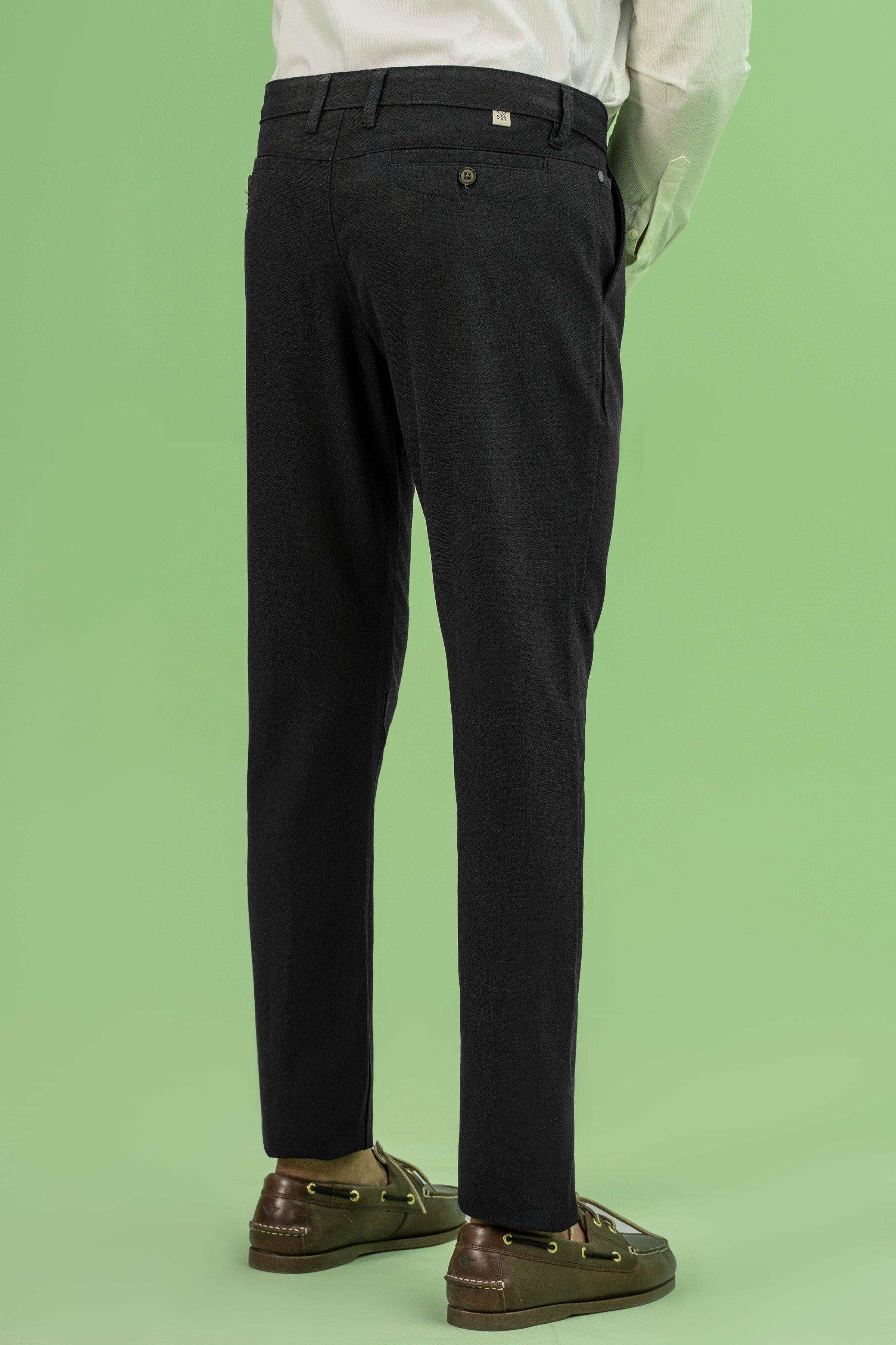 CROSS POCKET TEXTURED PANT NAVY at Charcoal Clothing