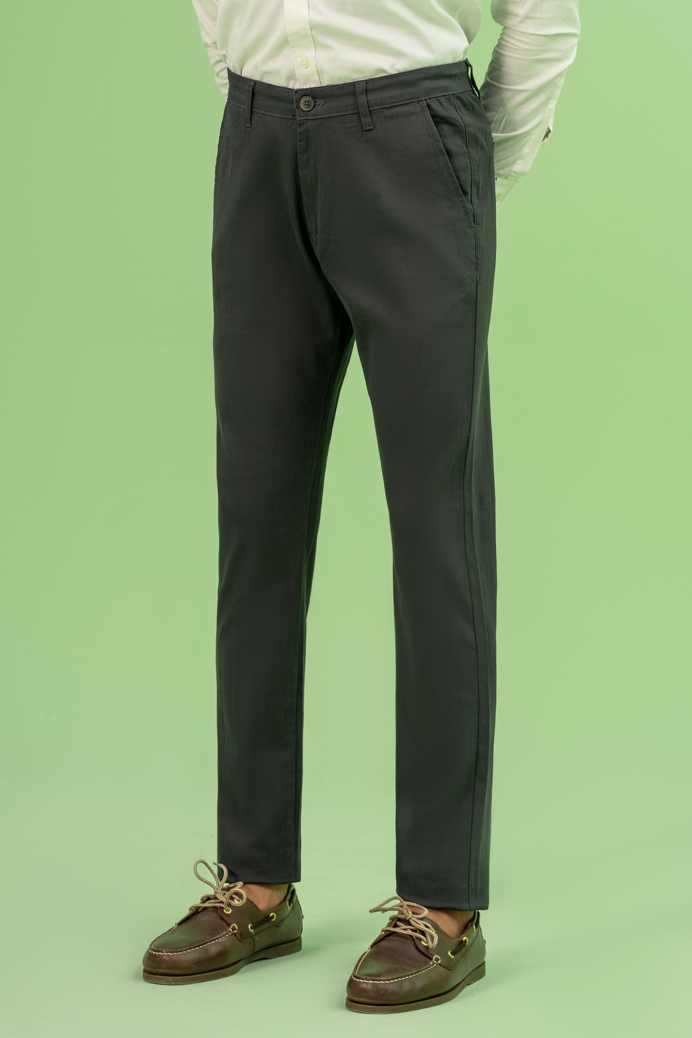CROSS POCKET TWILL SLIMFIT PANT CHARCOAL at Charcoal Clothing