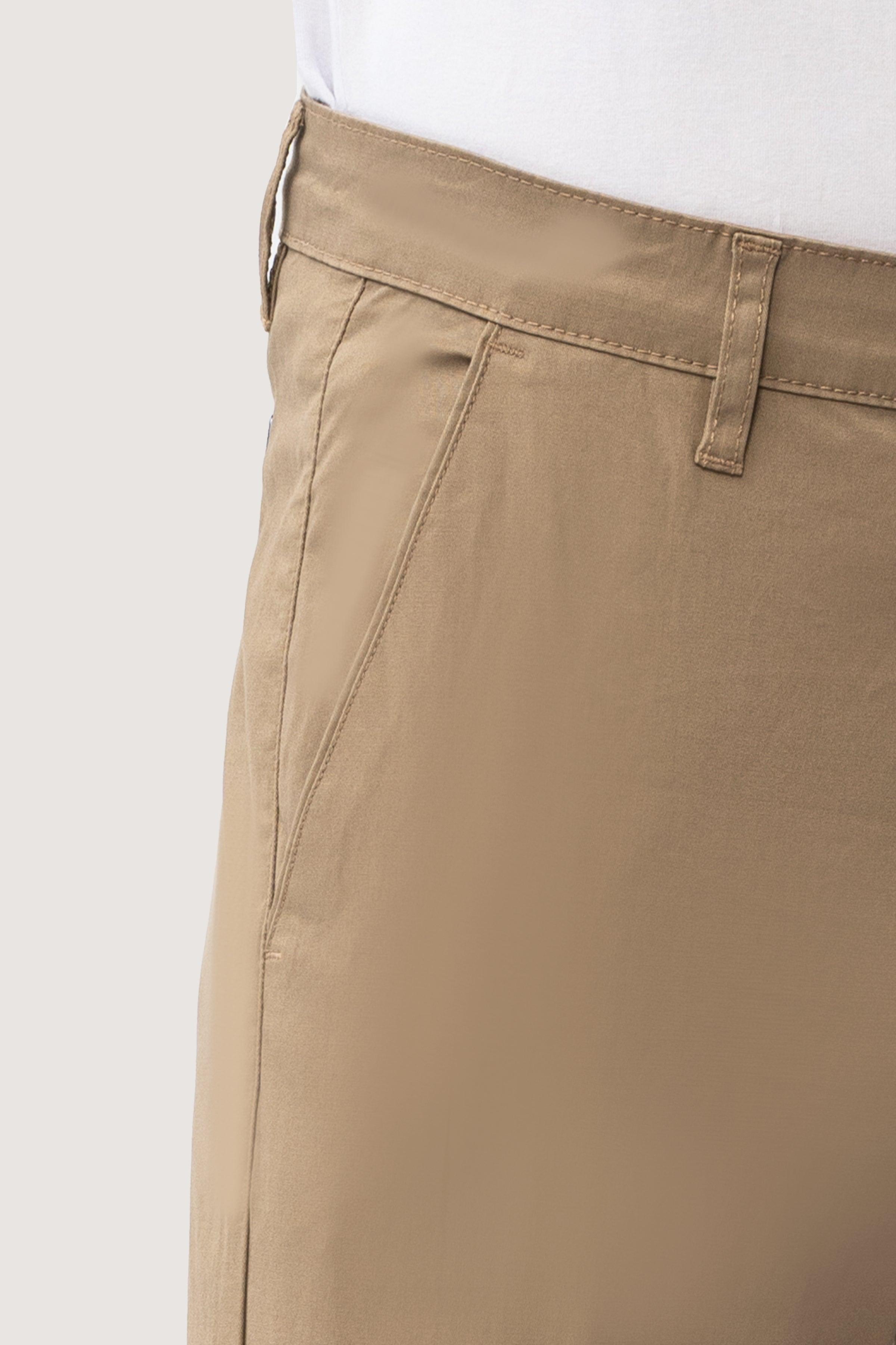 CROSS POCKET TWILL SLIMFIT PANT LIGHT KHAKI at Charcoal Clothing