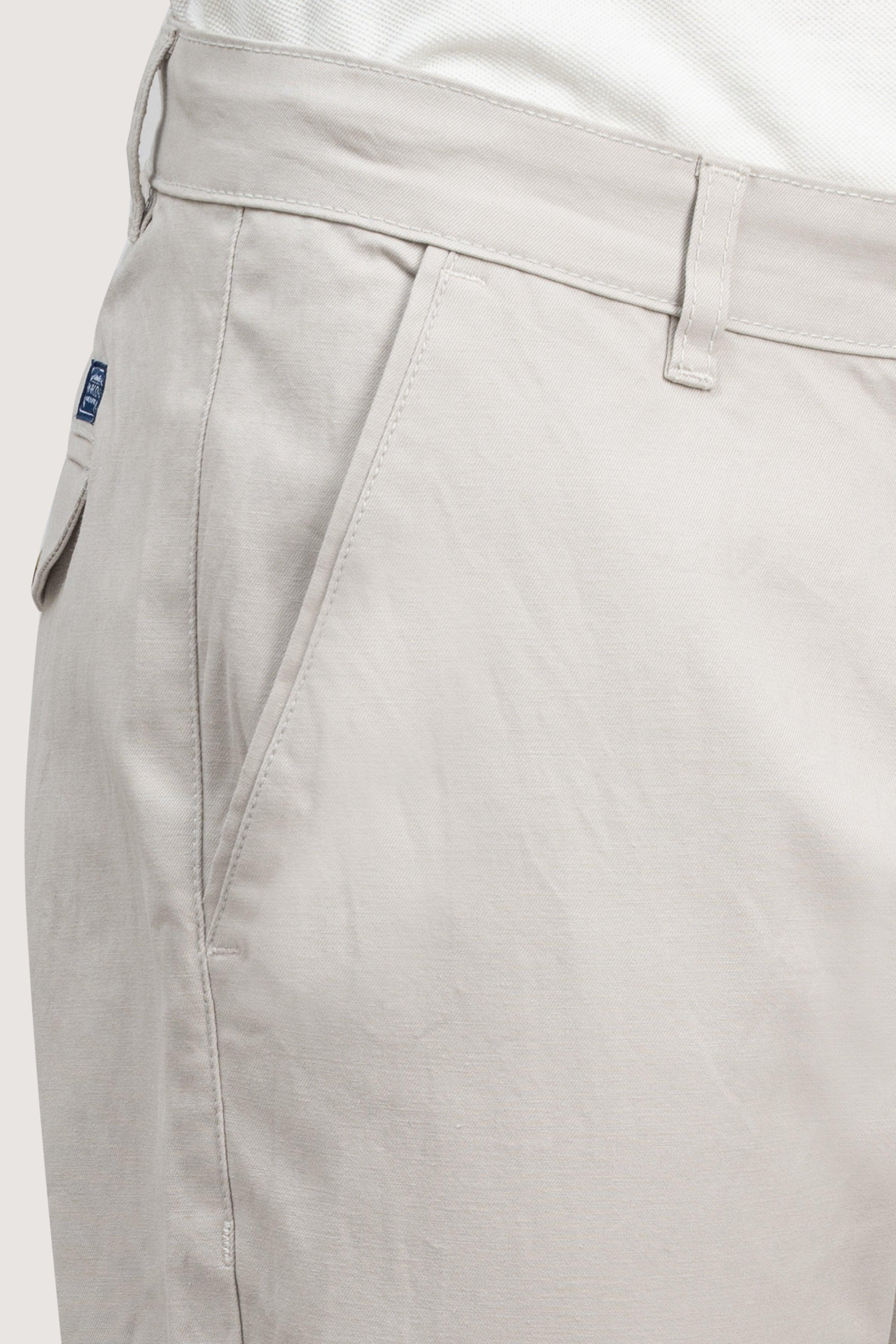 CROSS POCKET TWILL SLIMFIT PANT STONE at Charcoal Clothing