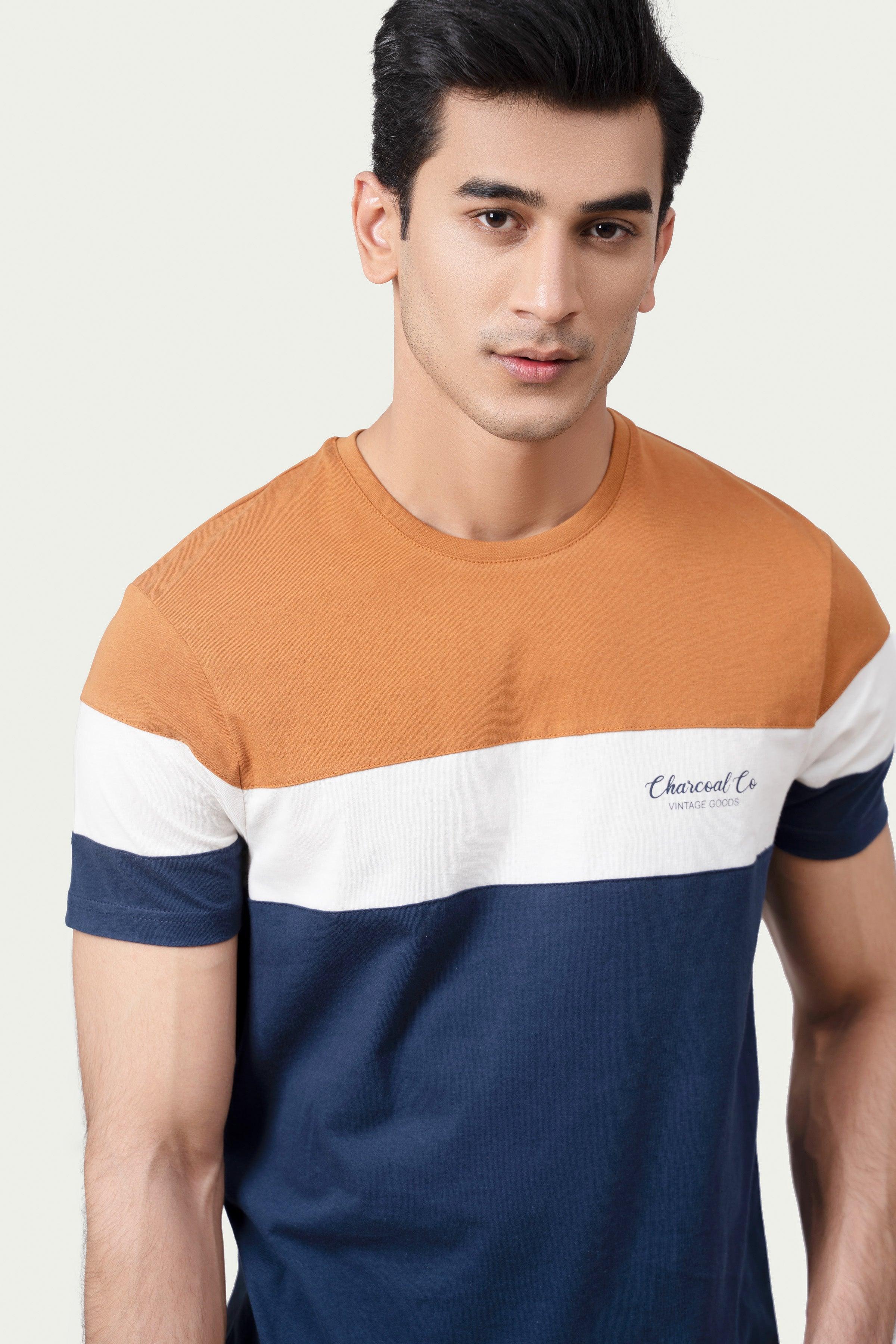 CUT & SEW PANEL RUST at Charcoal Clothing