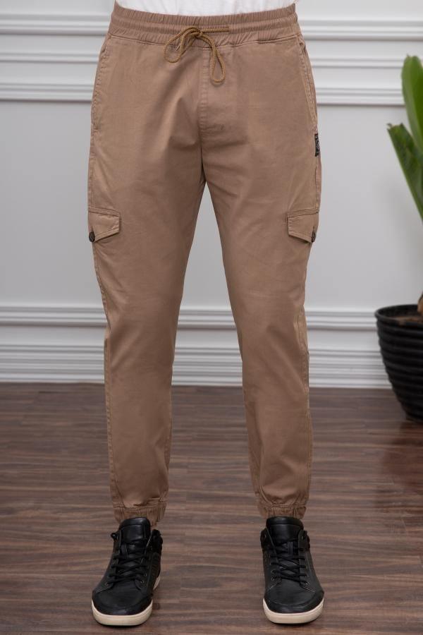 Cargo Trouser Slim Fit Khaki at Charcoal Clothing