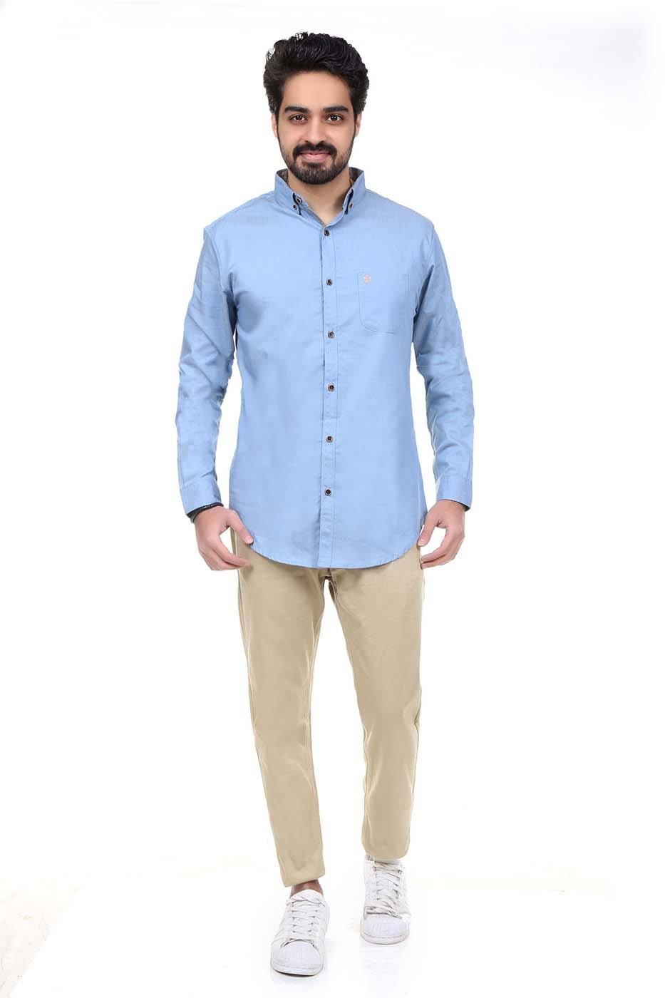 Casual Shirt Blue at Charcoal Clothing