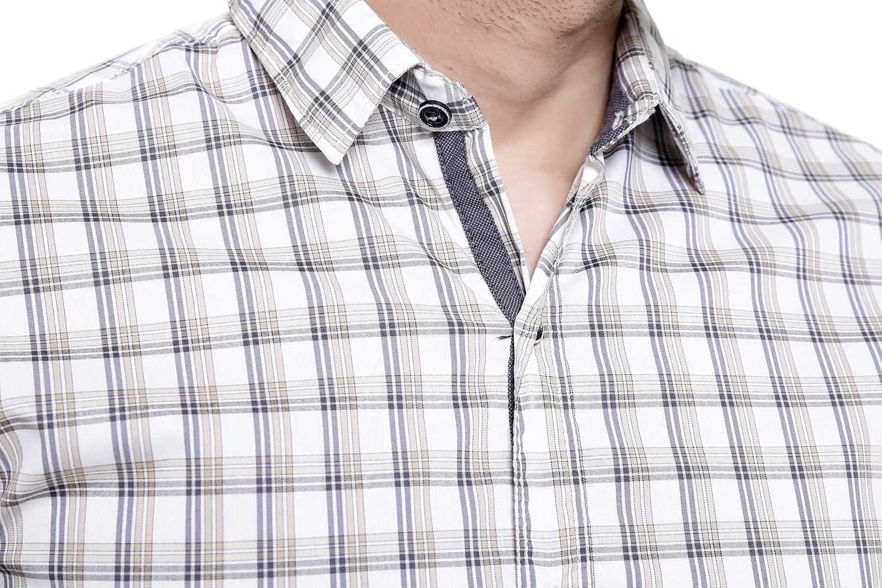 Casual Shirt Full Sleeve OFF WHITE SLIM FIT at Charcoal Clothing