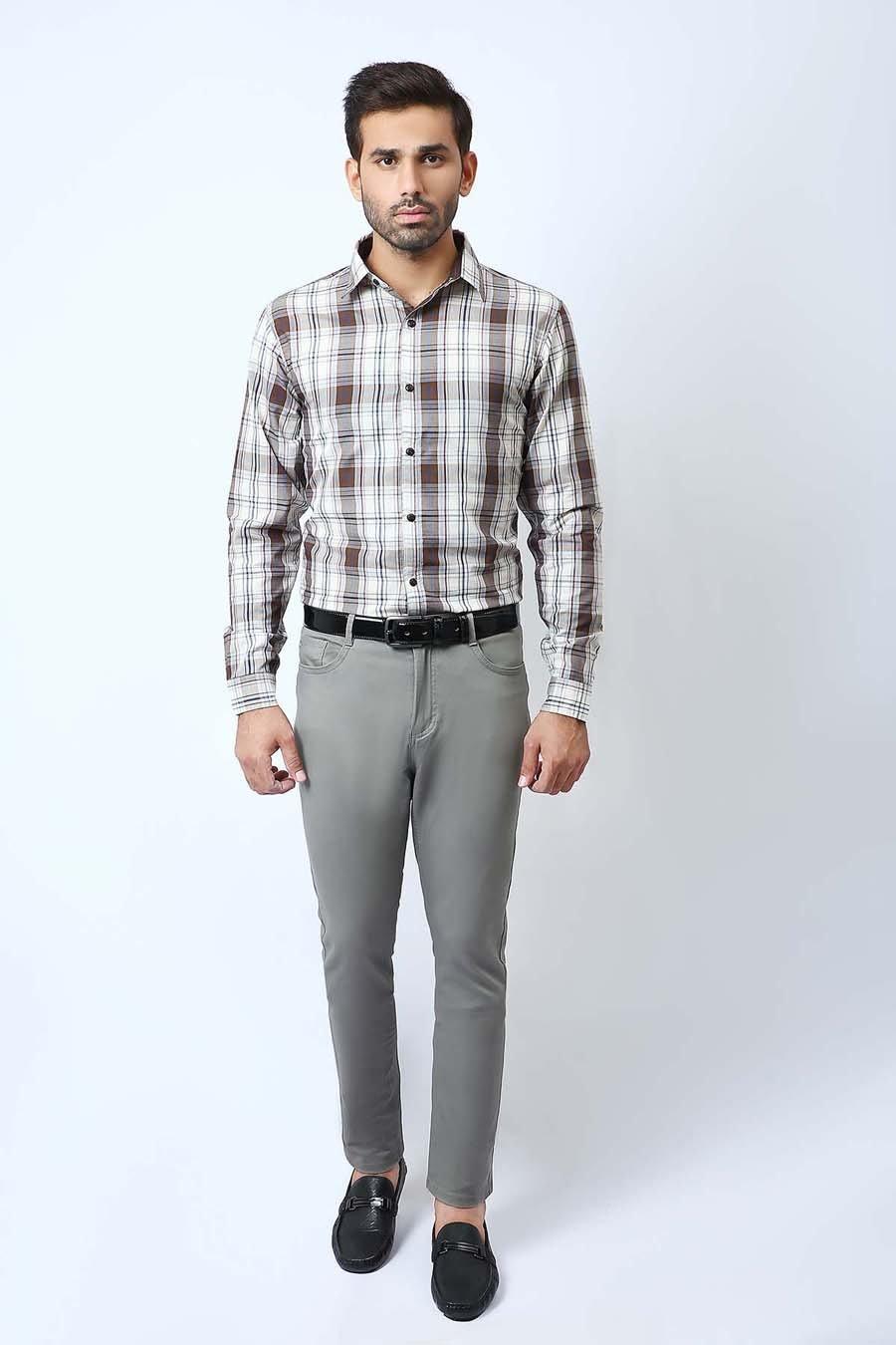 Casual Shirt Full Sleeves Multi Color Check at Charcoal Clothing