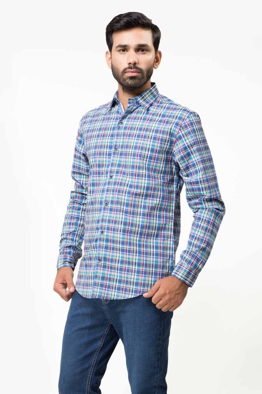 Casual Shirt Full Sleeves Multi at Charcoal Clothing