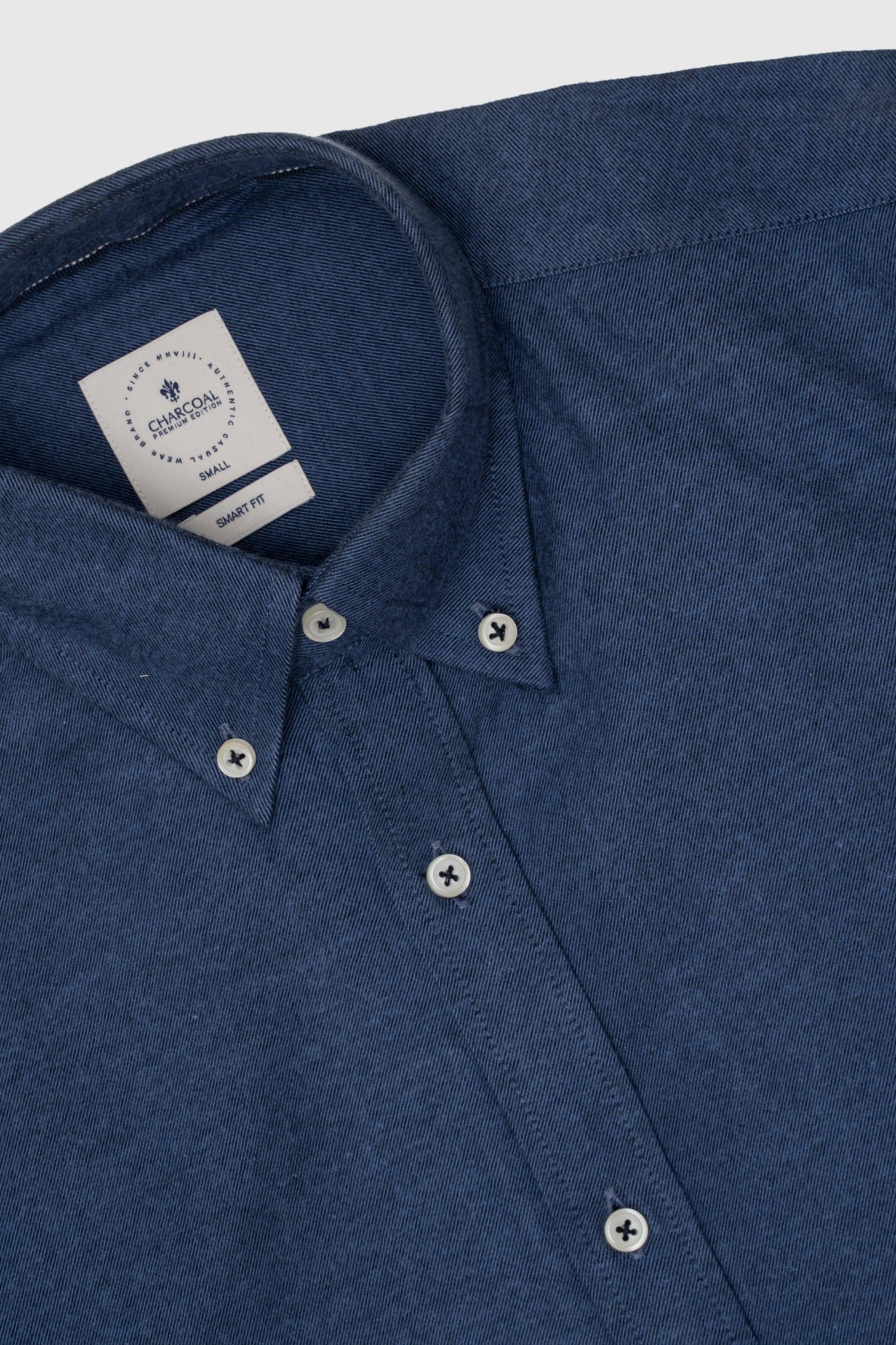 DENIM SHIRT INDIGO at Charcoal Clothing