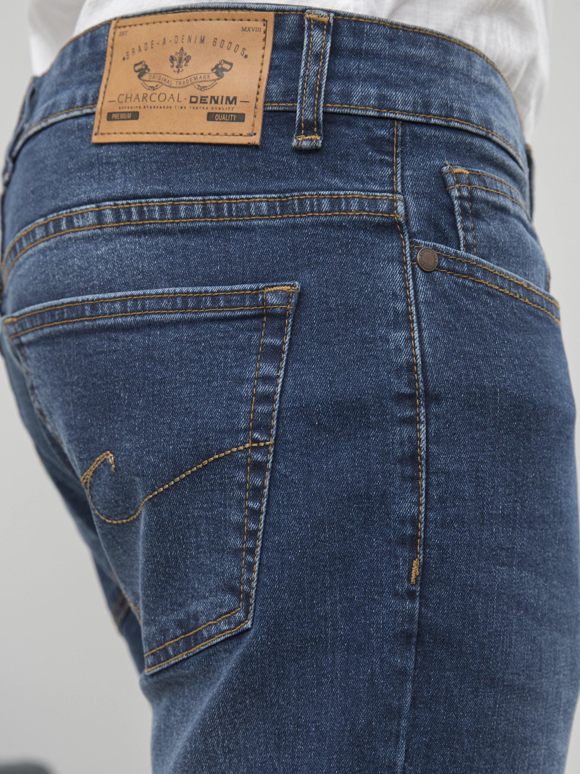 DENIM SLIM FIT JEANS LIGHT BLUE at Charcoal Clothing