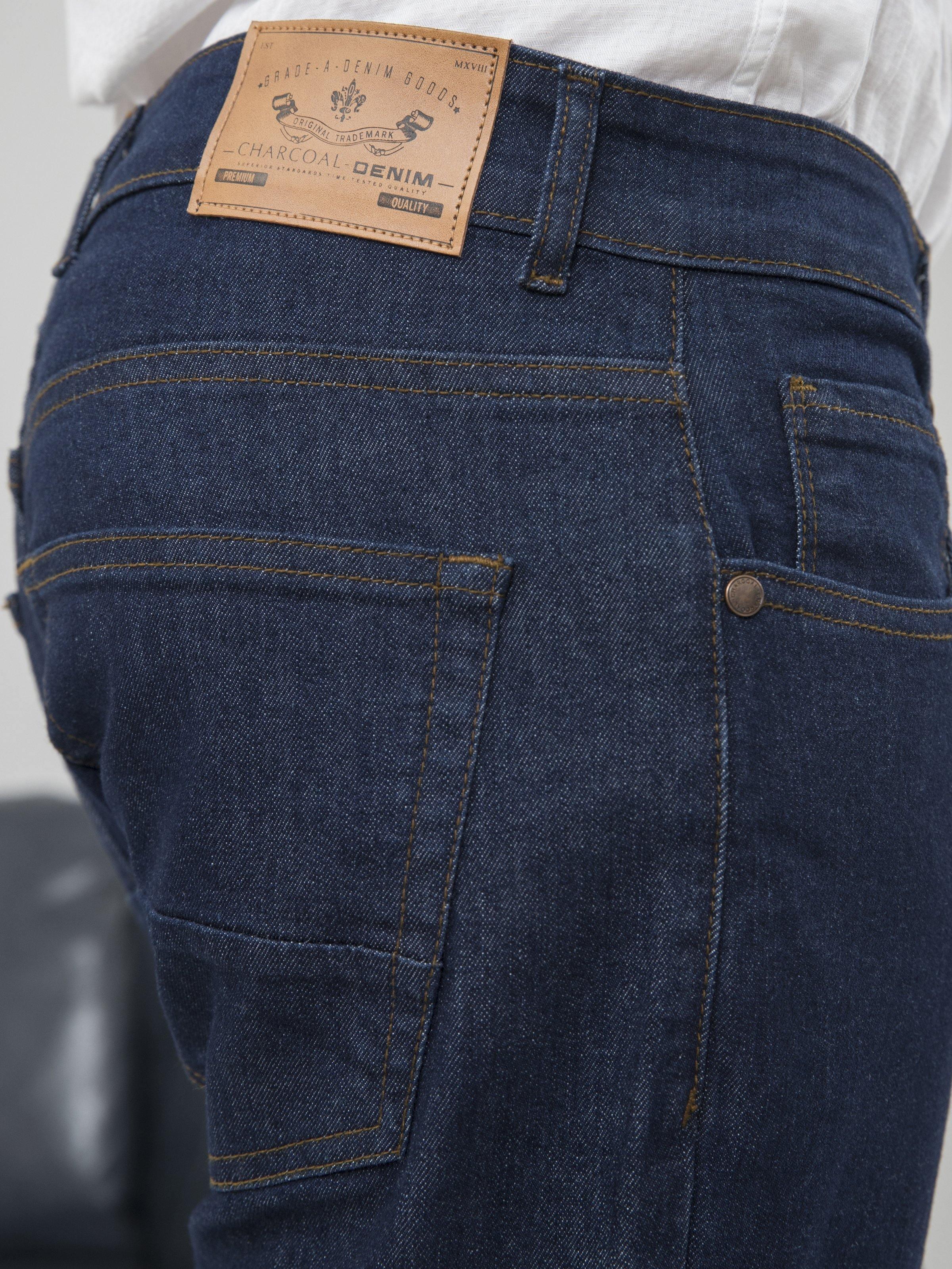 DENIM SLIM FIT JEANS NAVY at Charcoal Clothing