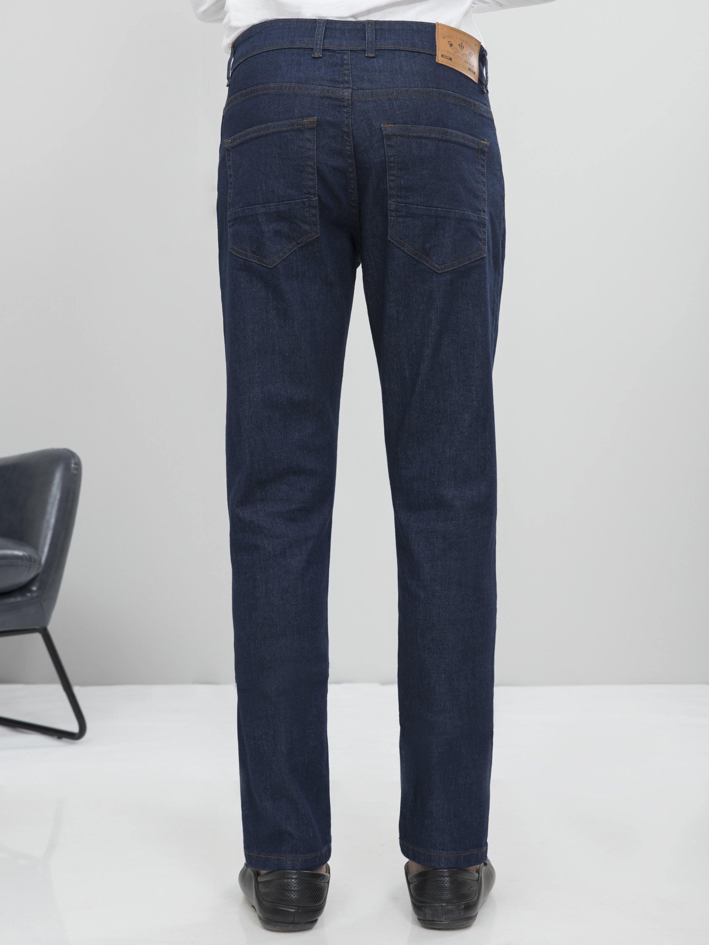 DENIM SLIM FIT JEANS NAVY at Charcoal Clothing