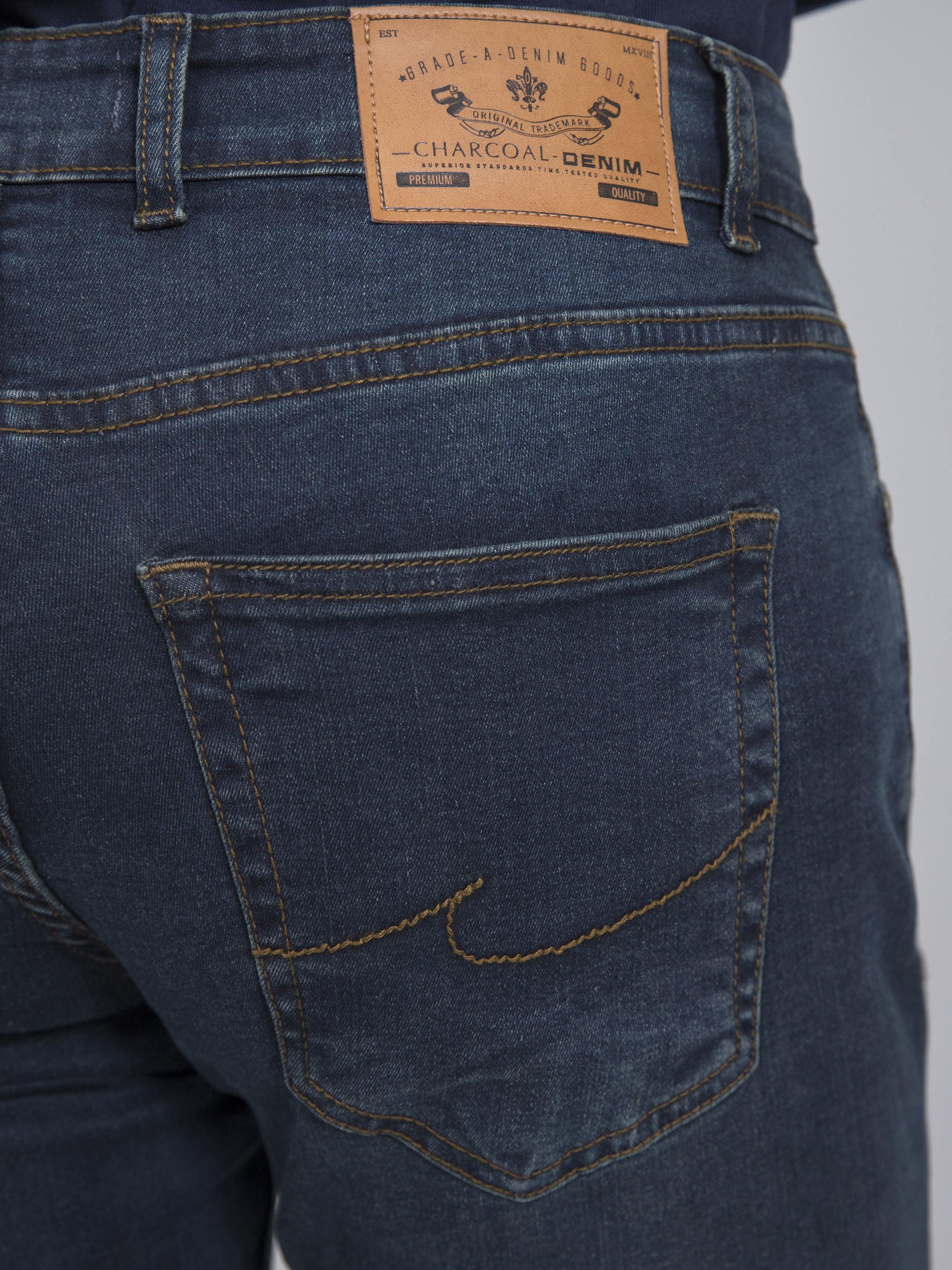 DENIM SLIM FIT JEANS OLIVE TINT at Charcoal Clothing