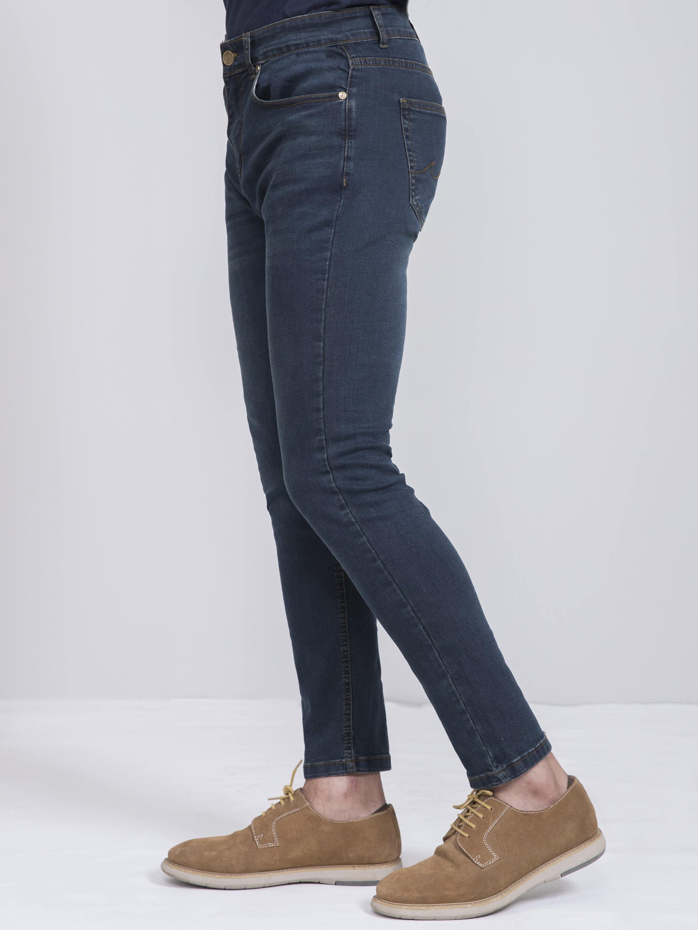 DENIM SLIM FIT JEANS OLIVE TINT at Charcoal Clothing
