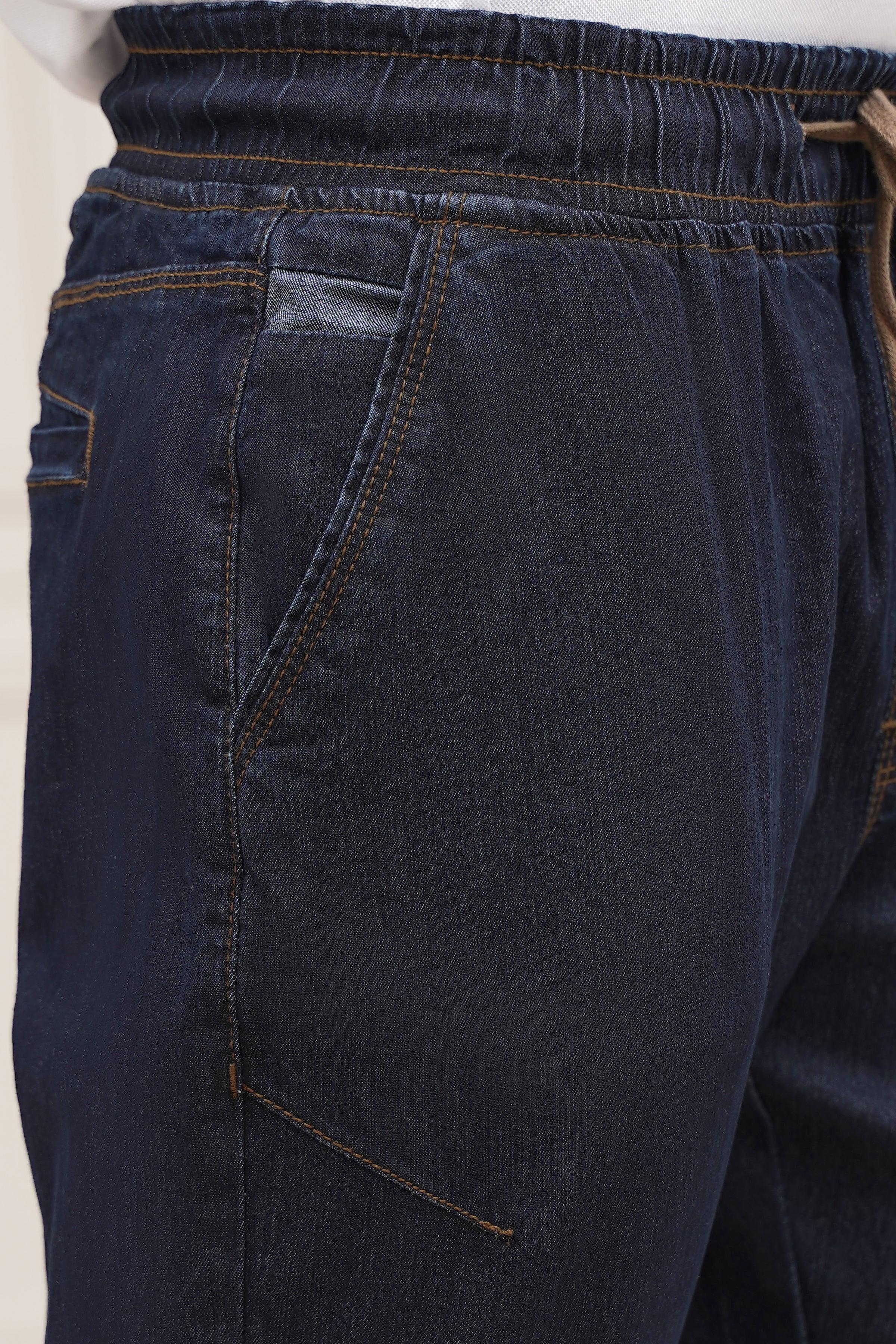 DENIM TROUSER NAVY BLUE at Charcoal Clothing