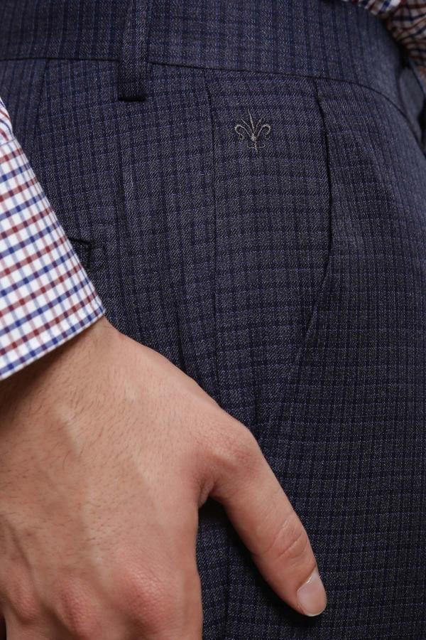 DRESS PANT SLIM FIT NAVY BLUE at Charcoal Clothing