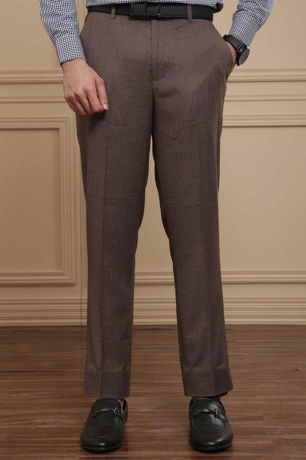 DRESS PANT SMART FIT BROWN at Charcoal Clothing