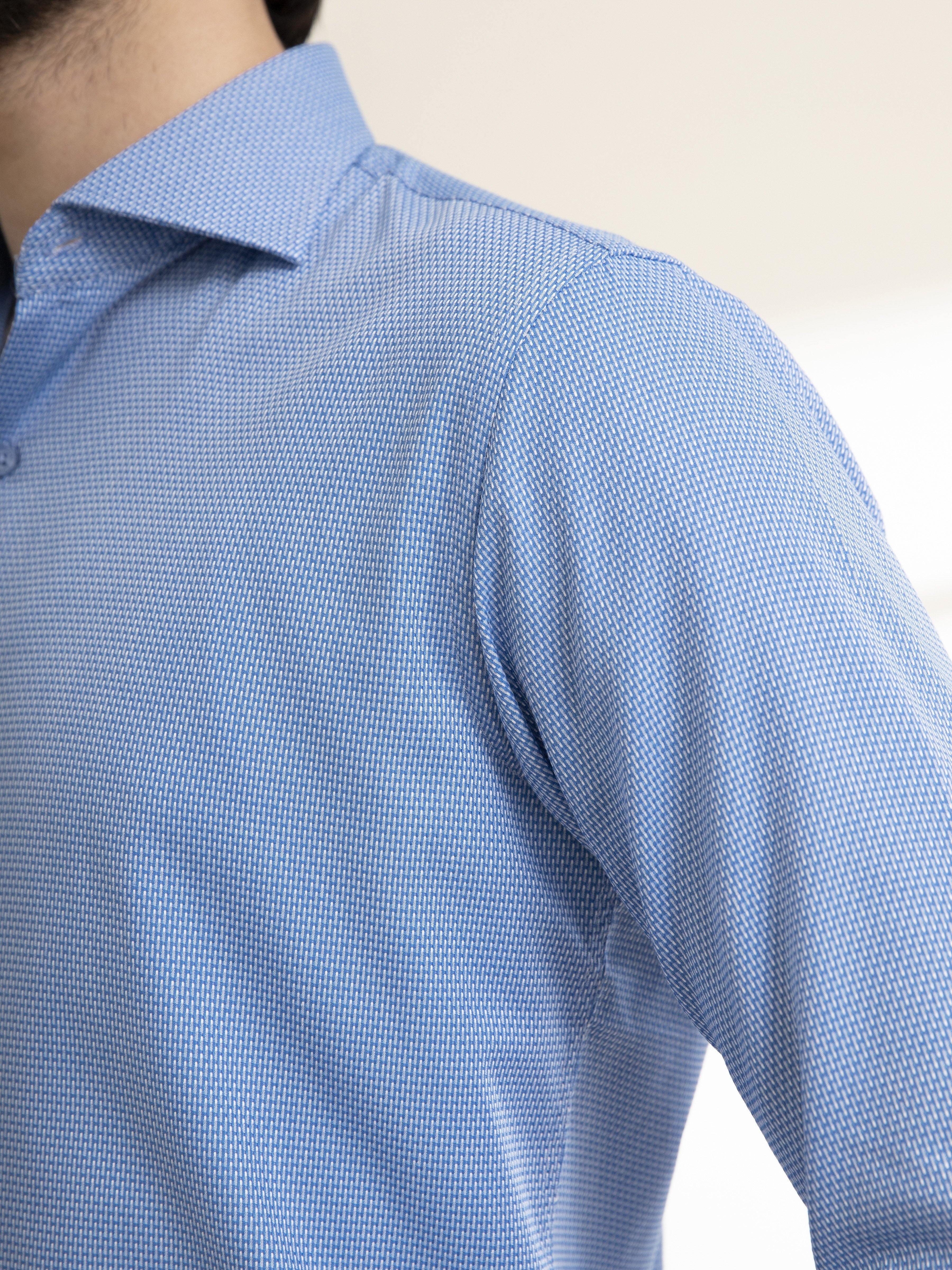 DRESS SHIRT FRNECH COLLAR SKY BLUE at Charcoal Clothing