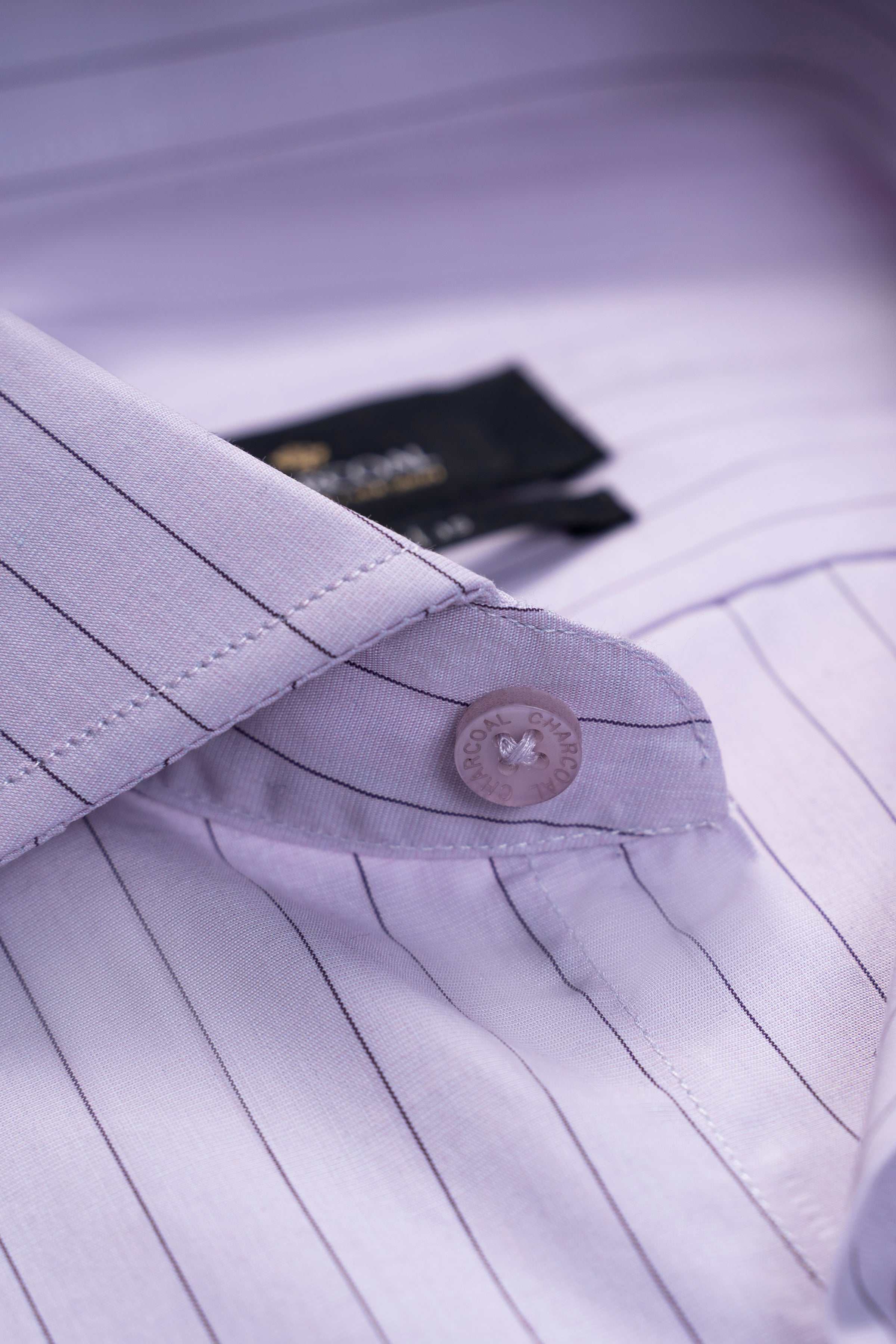 DRESS SHIRT FULL SLEEVE LIGHT PURPLE at Charcoal Clothing