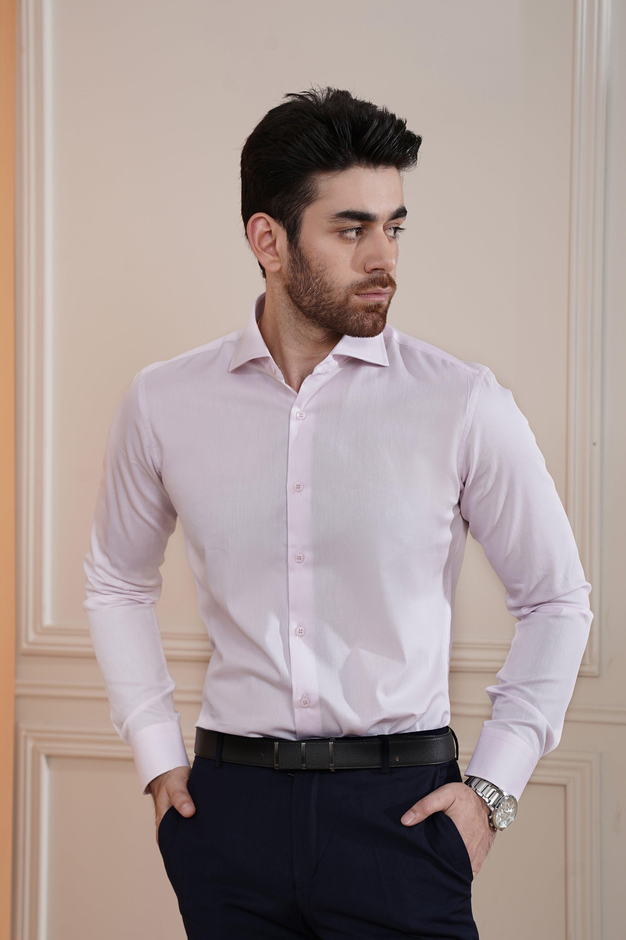 DRESS SHIRT PINK at Charcoal Clothing