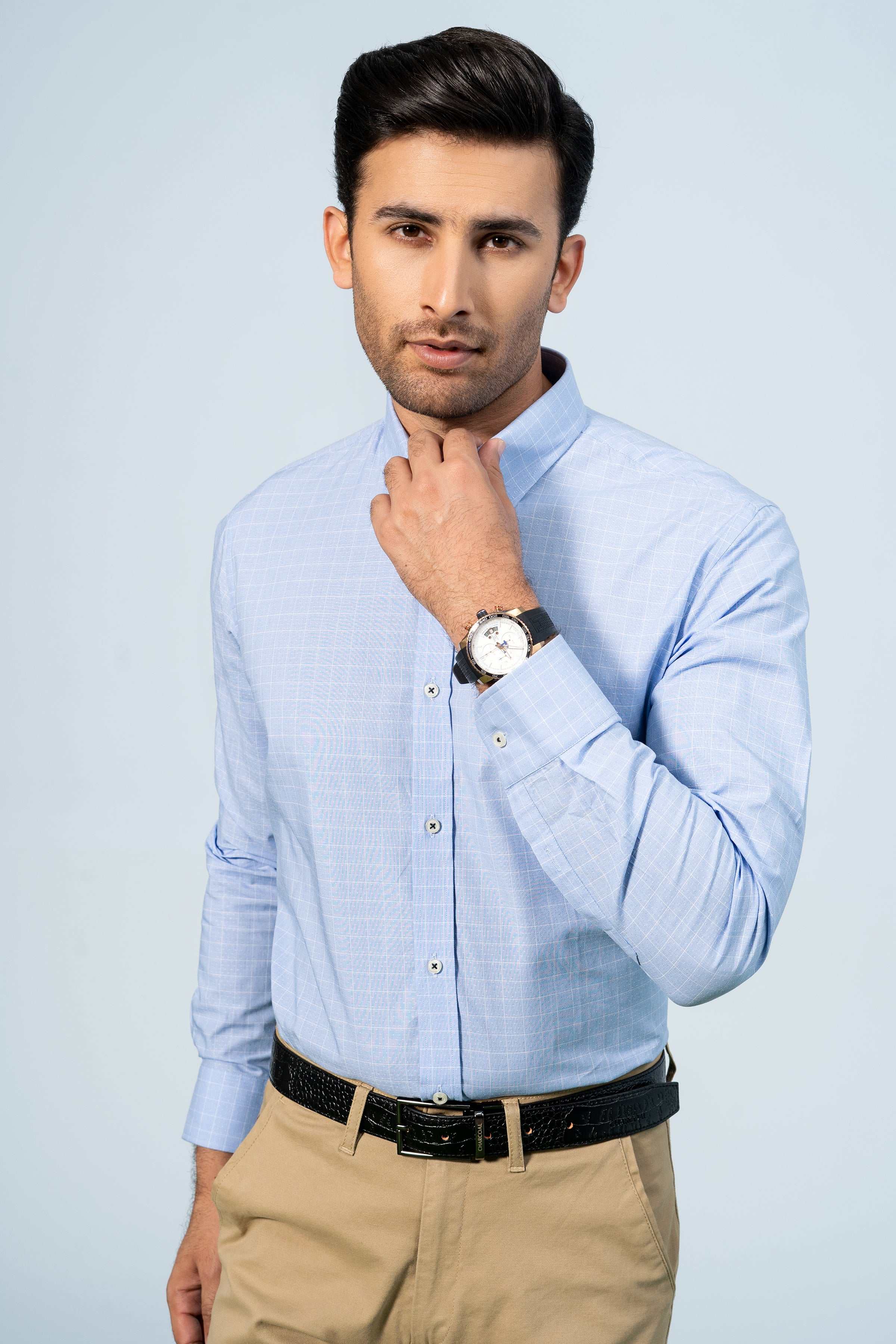 SEMI FORMAL BLUE WHITE - Charcoal Clothing